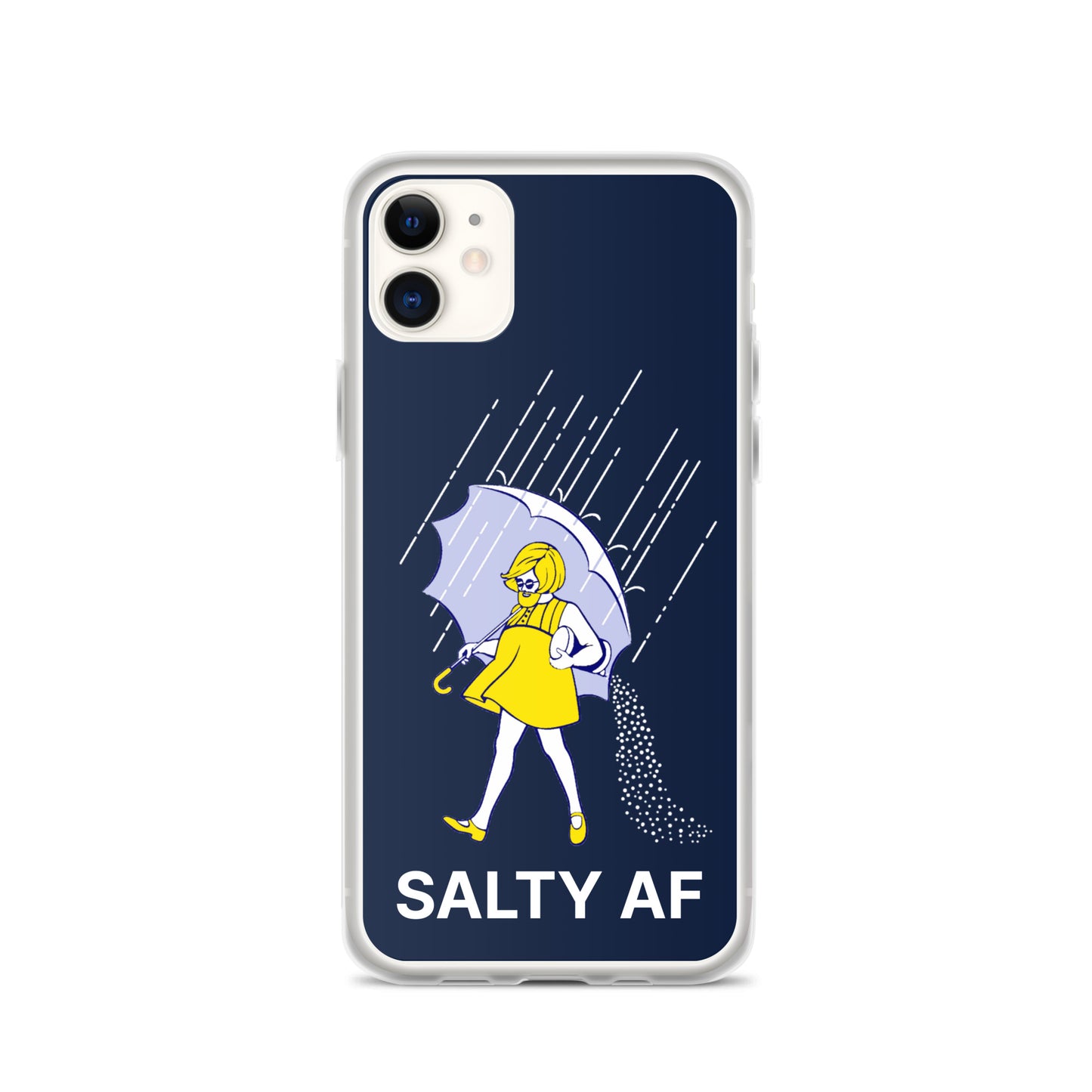 Salty AF Apple iPhone Cell Phone Case iPhone 11 clear-case-for-iphone-iphone-11-case-on-phone-64125c383ae7c