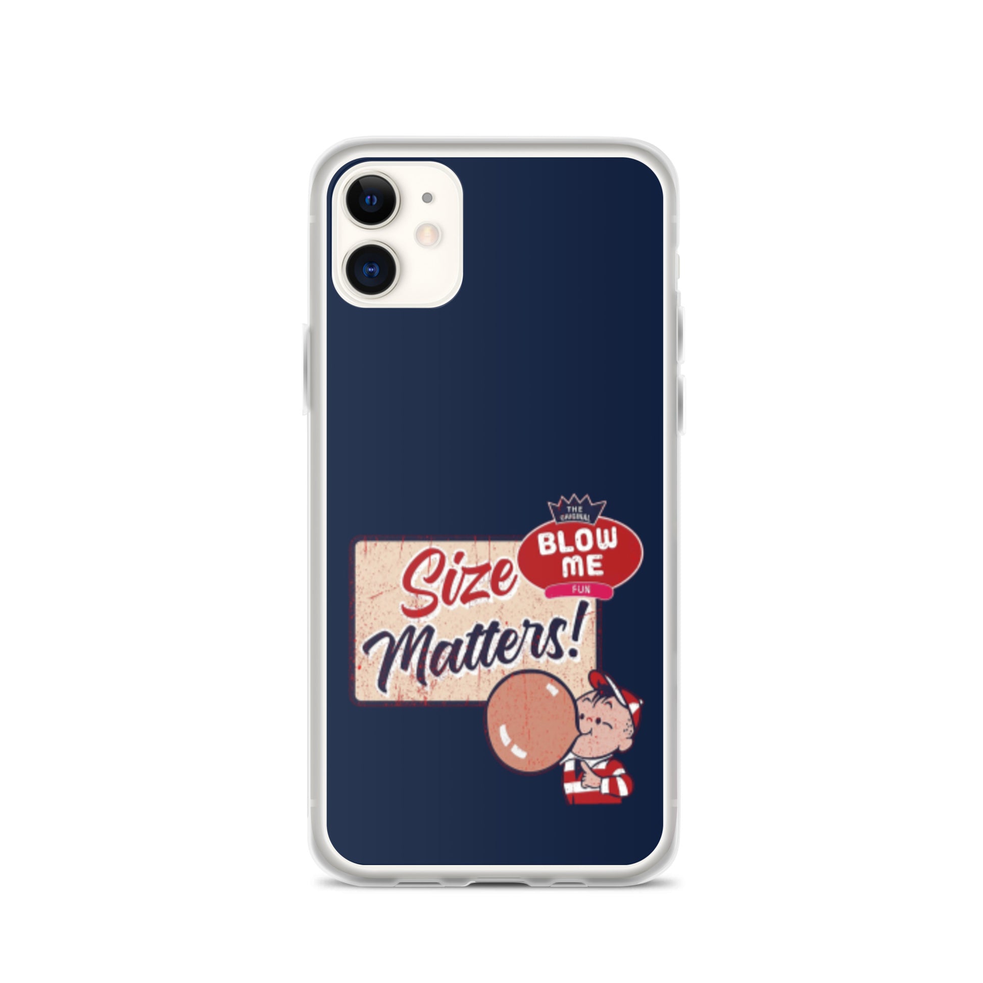 Size Matters Apple iPhone Cell Phone Case iPhone 11 clear-case-for-iphone-iphone-11-case-on-phone-64125d24ccf65