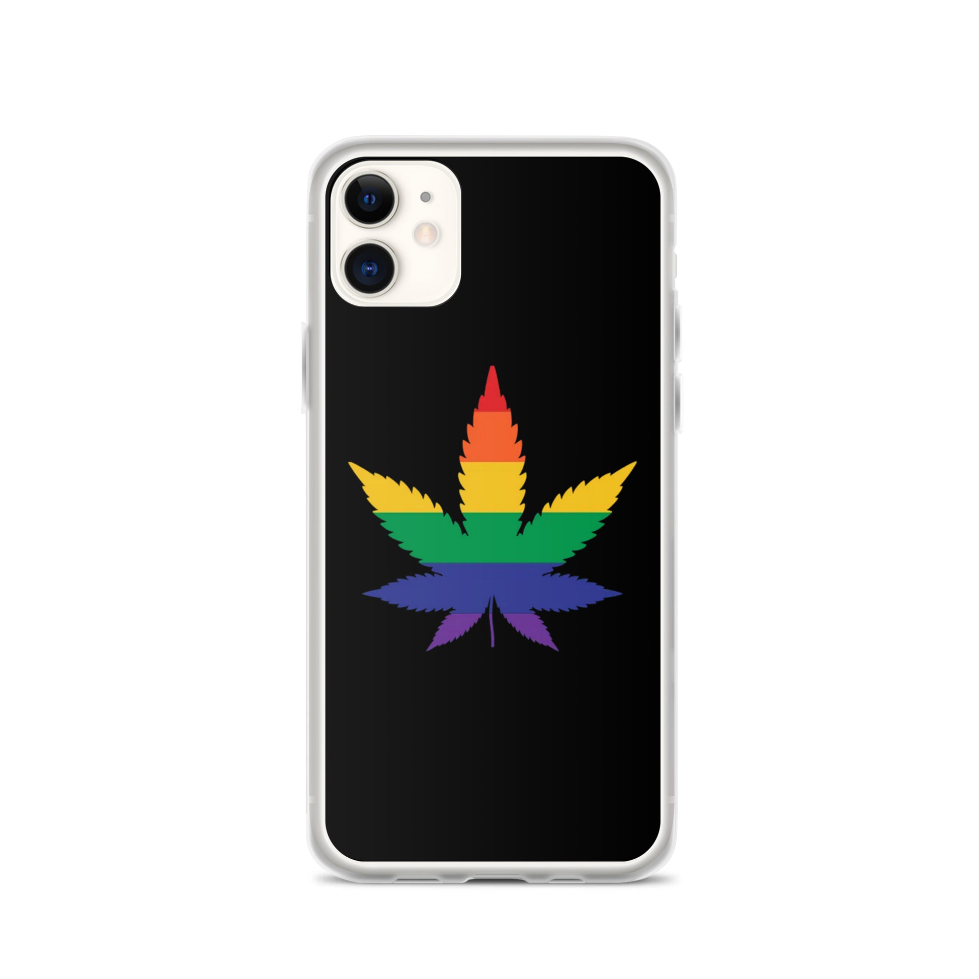 LGBTQ Pride Apple iPhone Case - Weed iPhone 11 Pride clear-case-for-iphone-iphone-11-case-on-phone-6412667f7d135