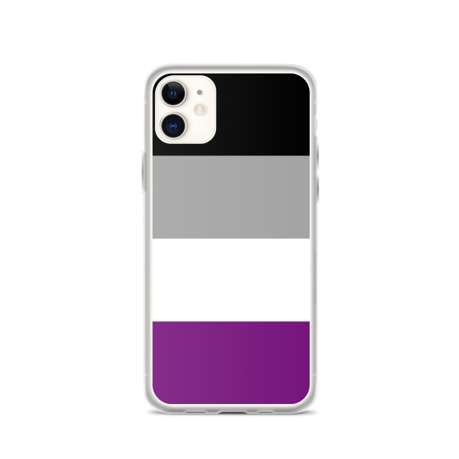 Asexual Ace Pride Apple iPhone Cell Phone Case clear-case-for-iphone-iphone-11-case-on-phone-642f591d158a6