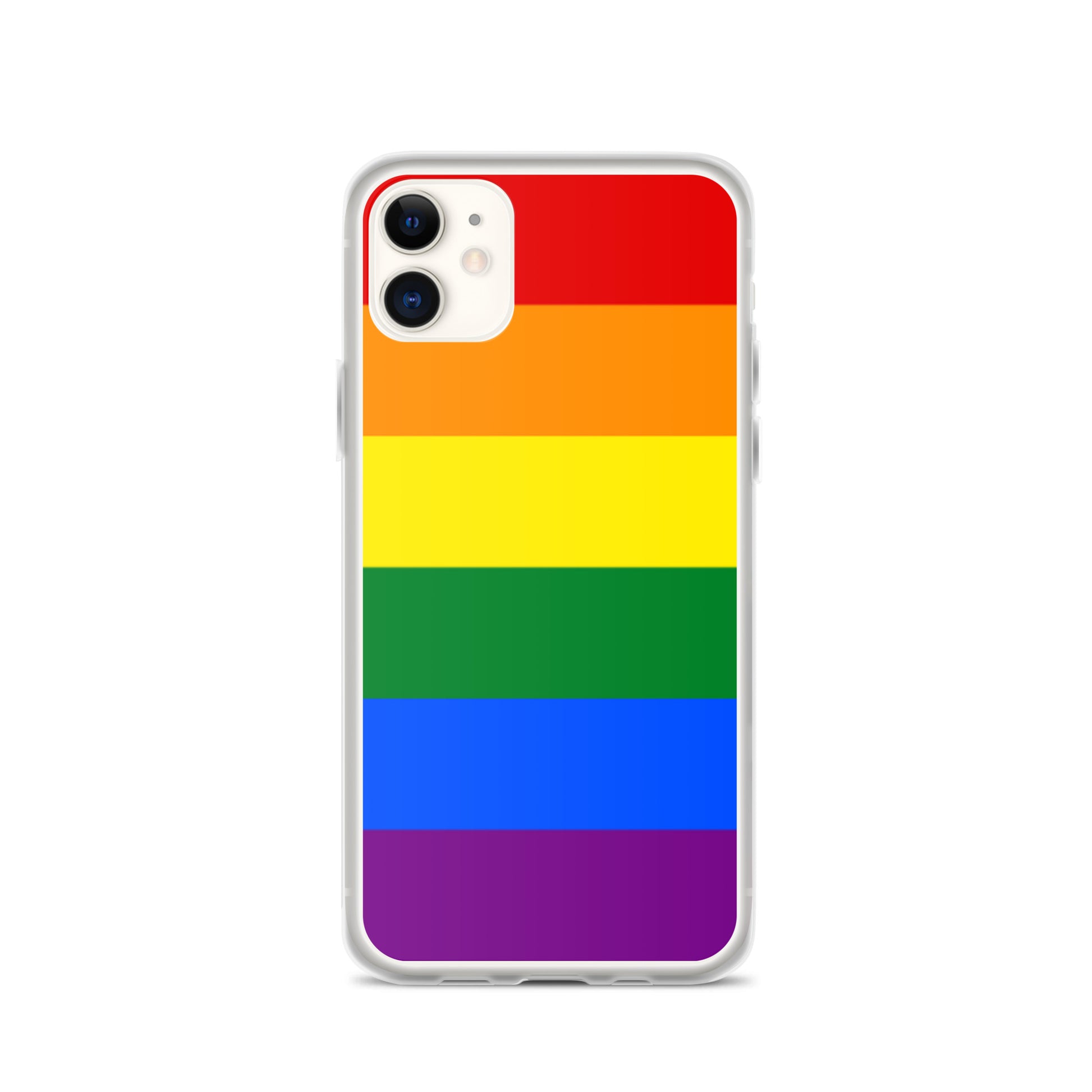 LGBTQ Pride Flag Apple iPhone Case iPhone 11 Pride clear-case-for-iphone-iphone-11-case-on-phone-643eab05748bb