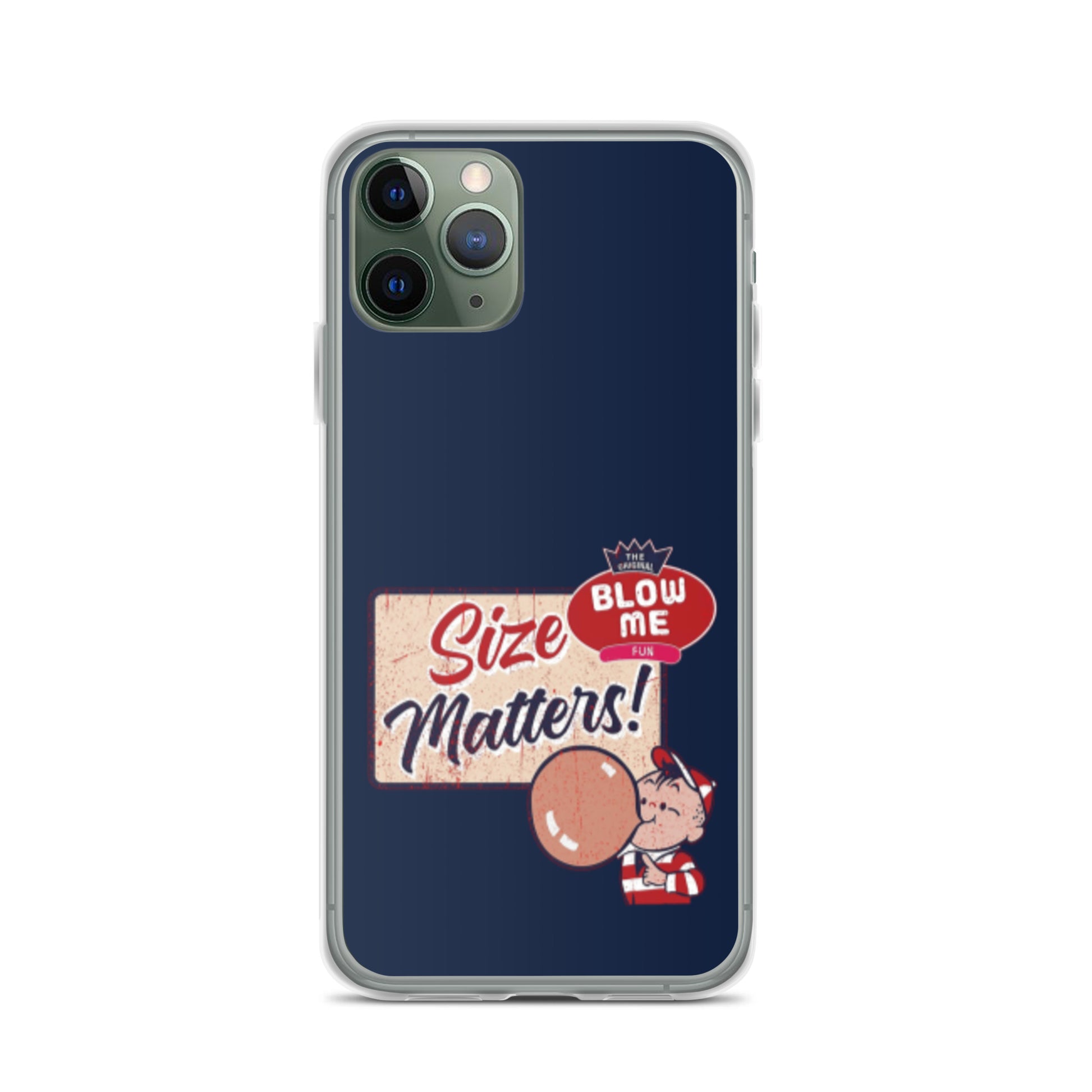 Size Matters Apple iPhone Cell Phone Case iPhone 11 Pro clear-case-for-iphone-iphone-11-pro-case-on-phone-64125d24cd01d