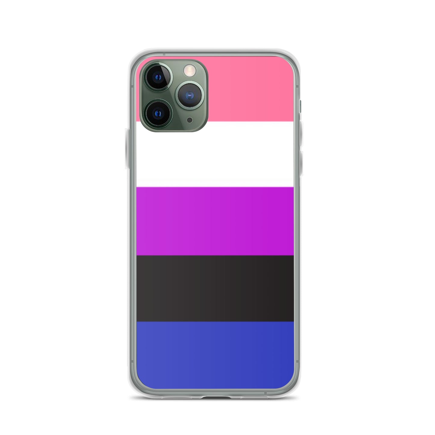 Genderfluid Pride Apple iPhone Cell Phone Case iPhone 11 Genderfluid clear-case-for-iphone-iphone-11-pro-case-on-phone-642f58ba5f53b