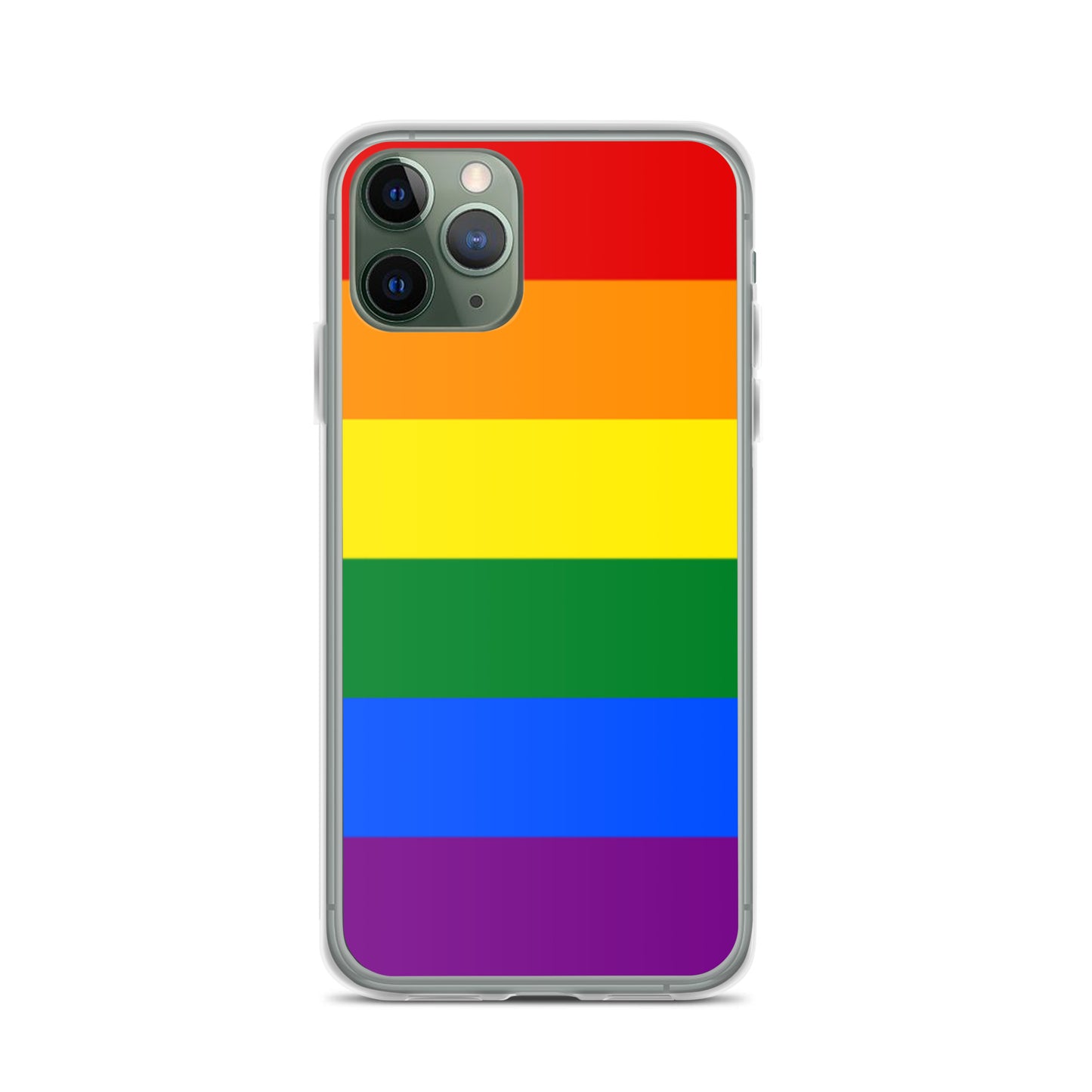 LGBTQ Pride Flag Apple iPhone Case iPhone 11 Pro Pride clear-case-for-iphone-iphone-11-pro-case-on-phone-643eab0574948