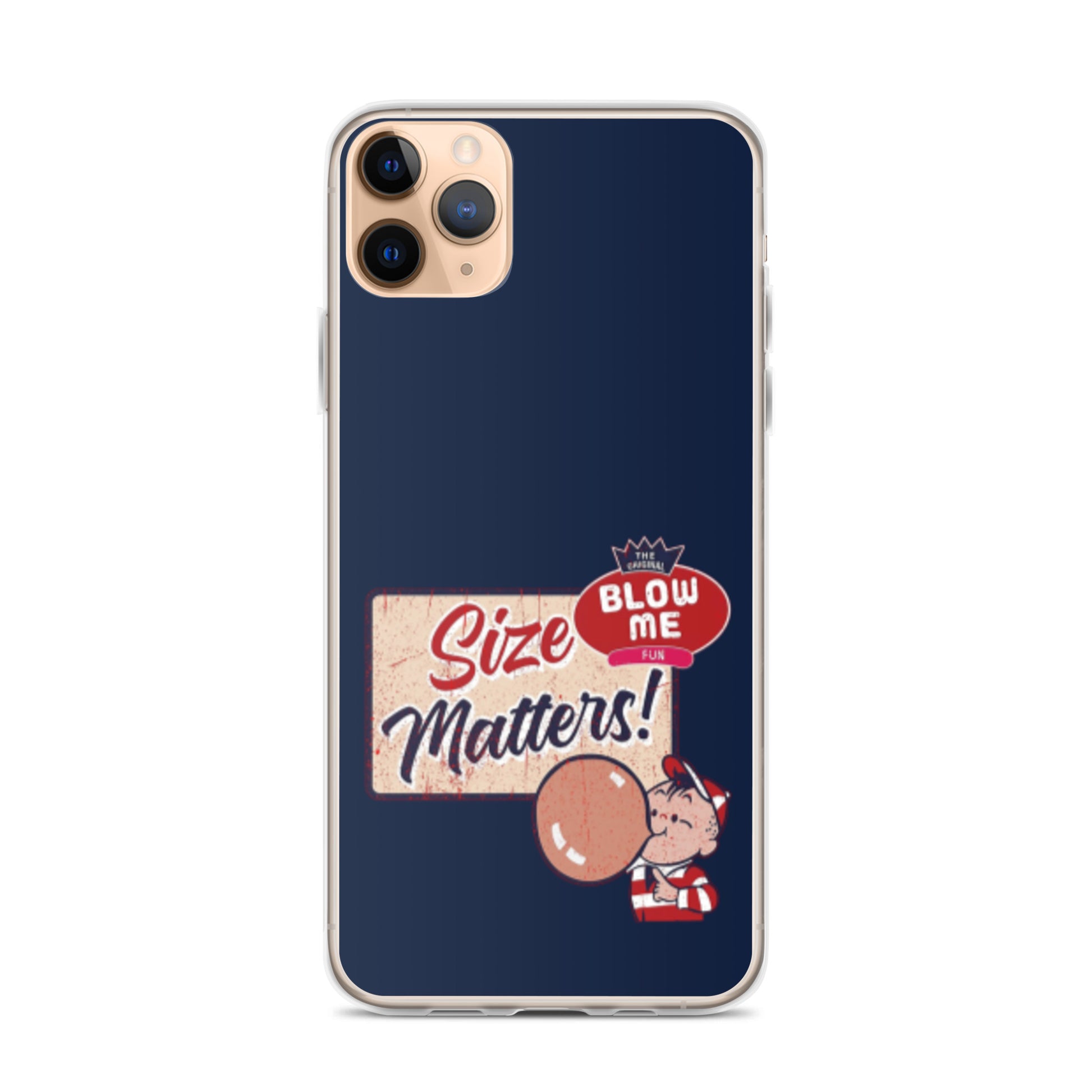 Size Matters Apple iPhone Cell Phone Case iPhone 11 Pro Max clear-case-for-iphone-iphone-11-pro-max-case-on-phone-64125d24cd0ca