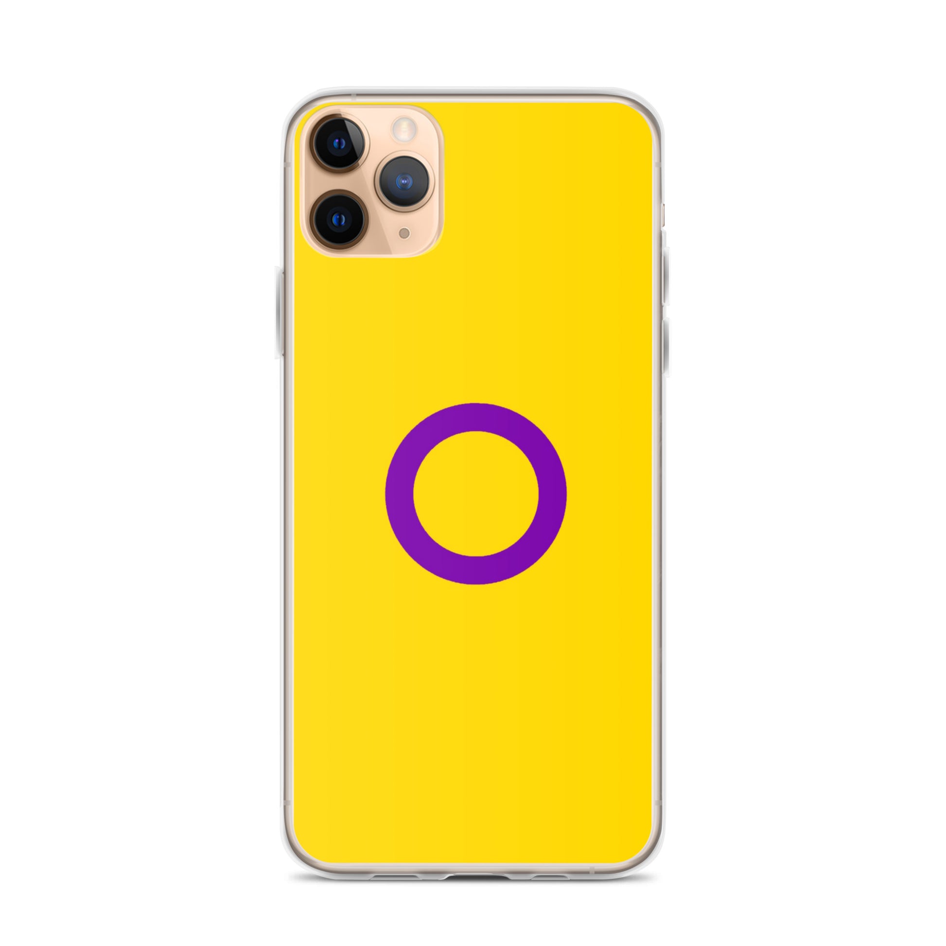 Intersex Pride Flag Apple iPhone Cell Phone Case clear-case-for-iphone-iphone-11-pro-max-case-on-phone-642f560aa681d_6d2ff083-d279-4788-9e38-7eda09cc1276