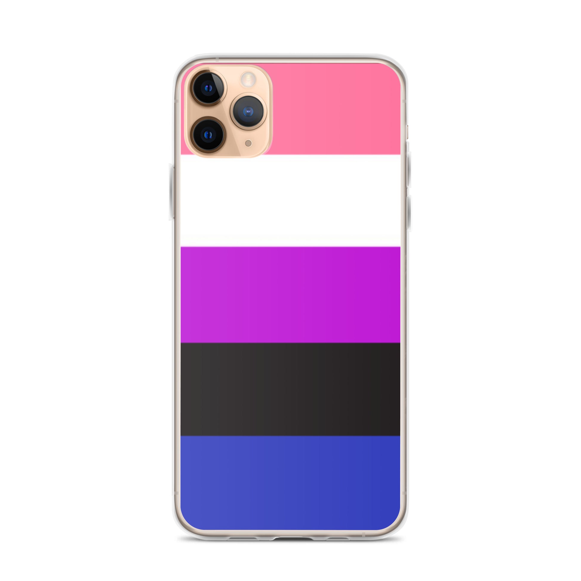 Genderfluid Pride Apple iPhone Cell Phone Case iPhone 11 Pro Genderfluid clear-case-for-iphone-iphone-11-pro-max-case-on-phone-642f58ba5f579