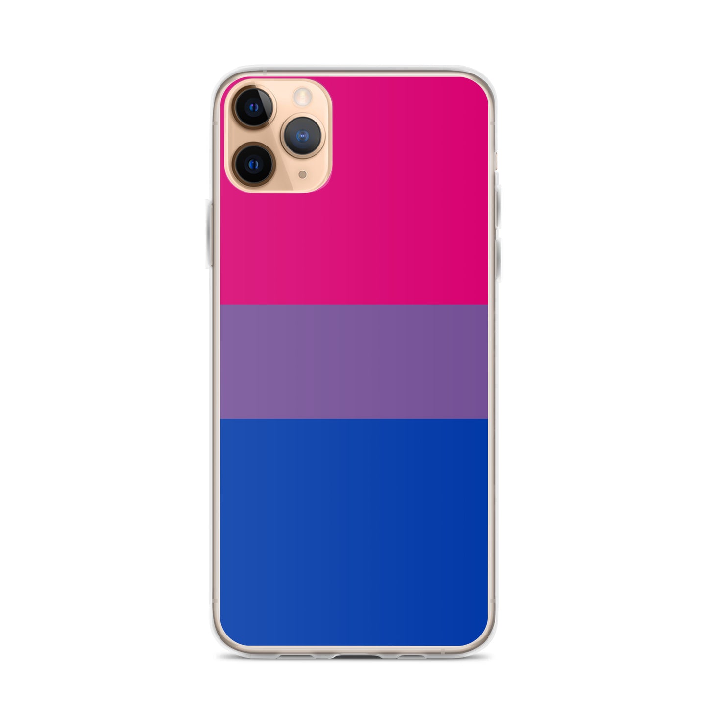 Bisexual Bi Pride Apple iPhone Cell Phone Case clear-case-for-iphone-iphone-11-pro-max-case-on-phone-642f59445f950