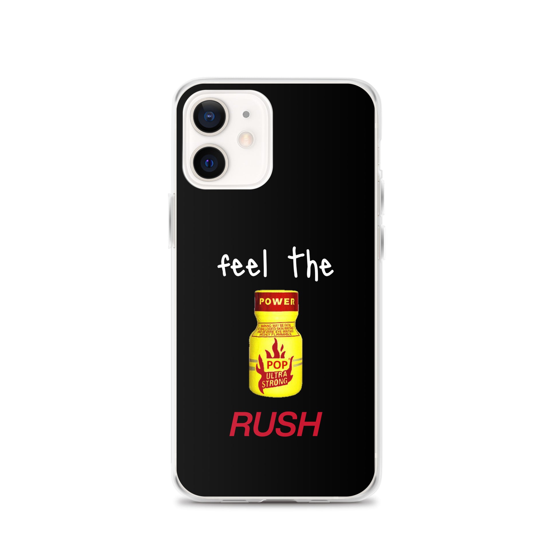 Feel The Rush Apple iPhone Cell Phone Case iPhone 12 clear-case-for-iphone-iphone-12-case-on-phone-64127761a5e96