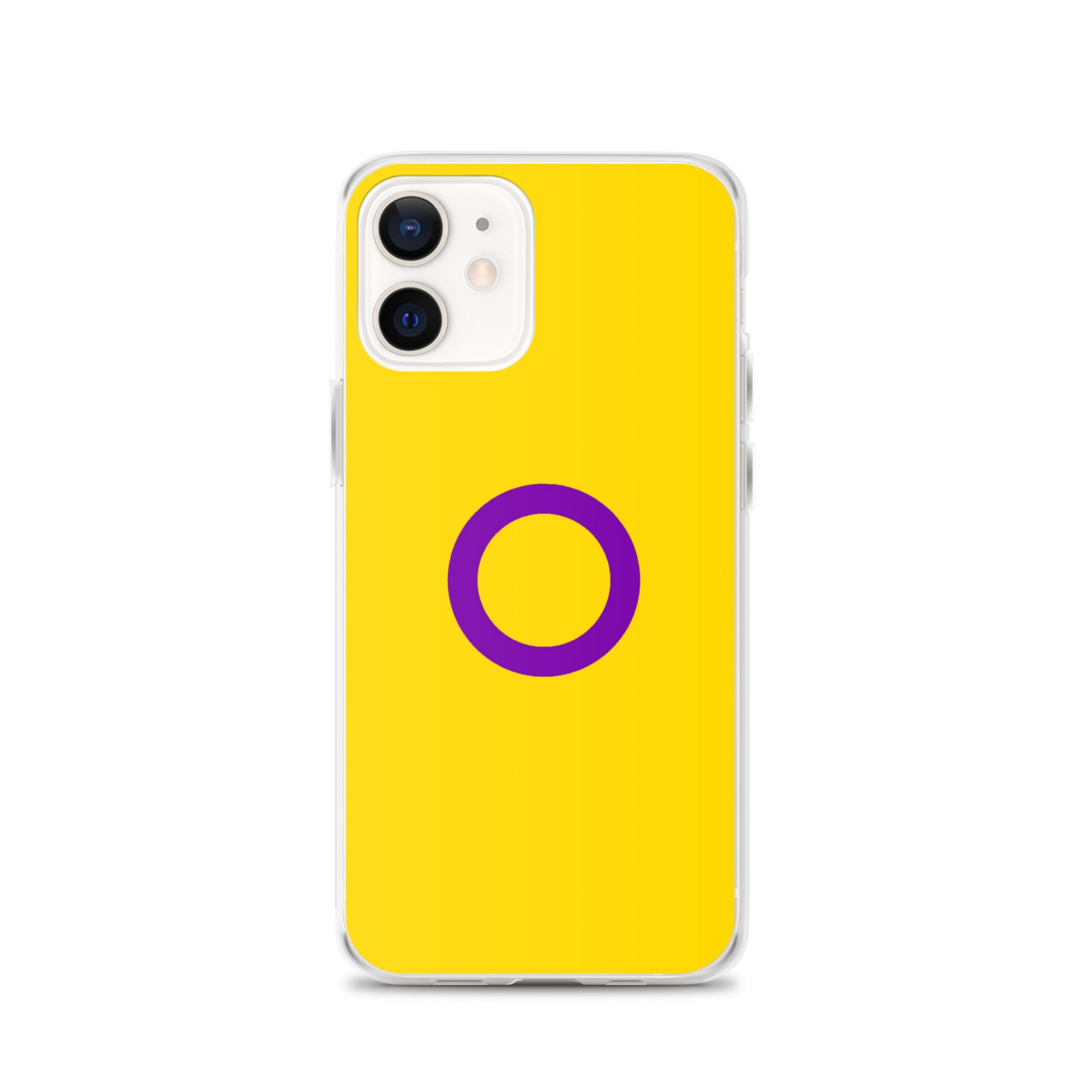 Intersex Pride Flag Apple iPhone Cell Phone Case iPhone 11 Pro Max Intersex clear-case-for-iphone-iphone-12-case-on-phone-642f560aa6865