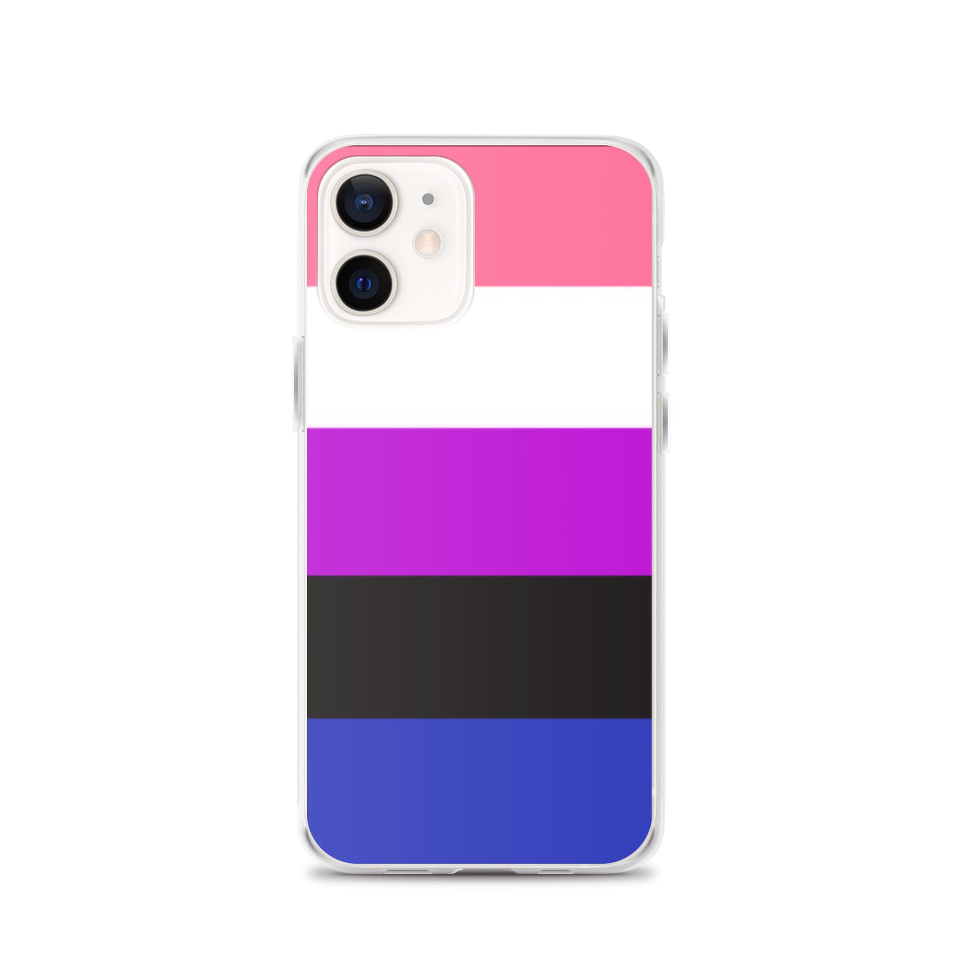 Genderfluid Pride Apple iPhone Cell Phone Case iPhone 11 Pro Max Genderfluid clear-case-for-iphone-iphone-12-case-on-phone-642f58ba5f5bc