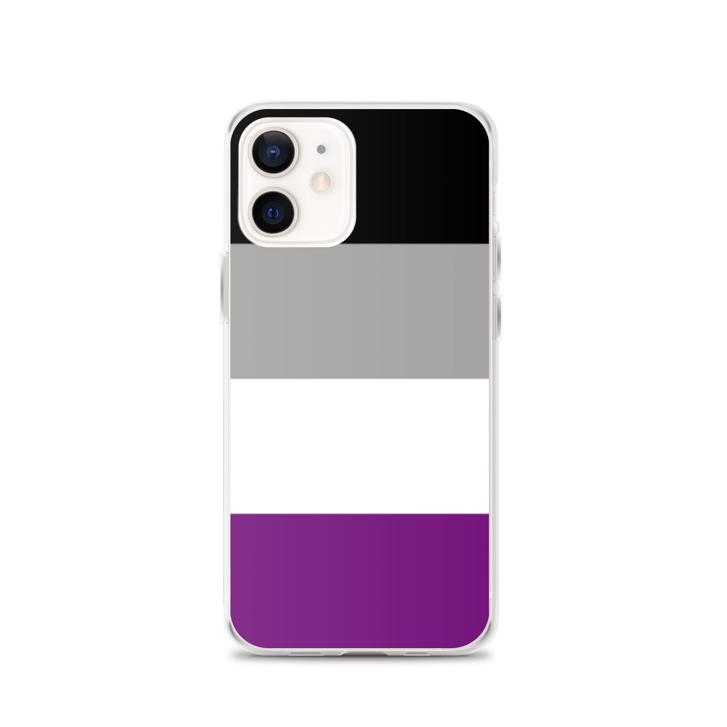 Asexual Ace Pride Apple iPhone Cell Phone Case iPhone 11 Pro Max Asexual clear-case-for-iphone-iphone-12-case-on-phone-642f591d159d7