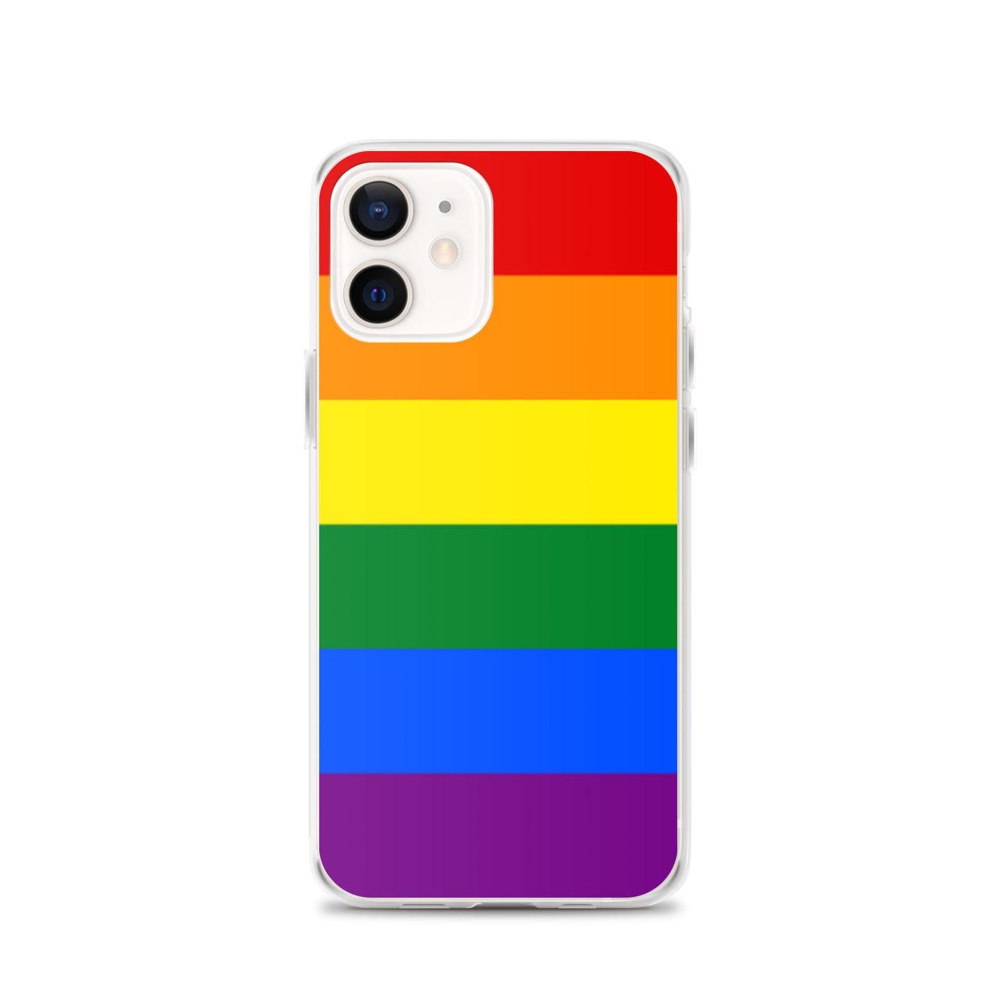 LGBTQ Pride Flag Apple iPhone Case iPhone 12 Pride clear-case-for-iphone-iphone-12-case-on-phone-643eab0574a14