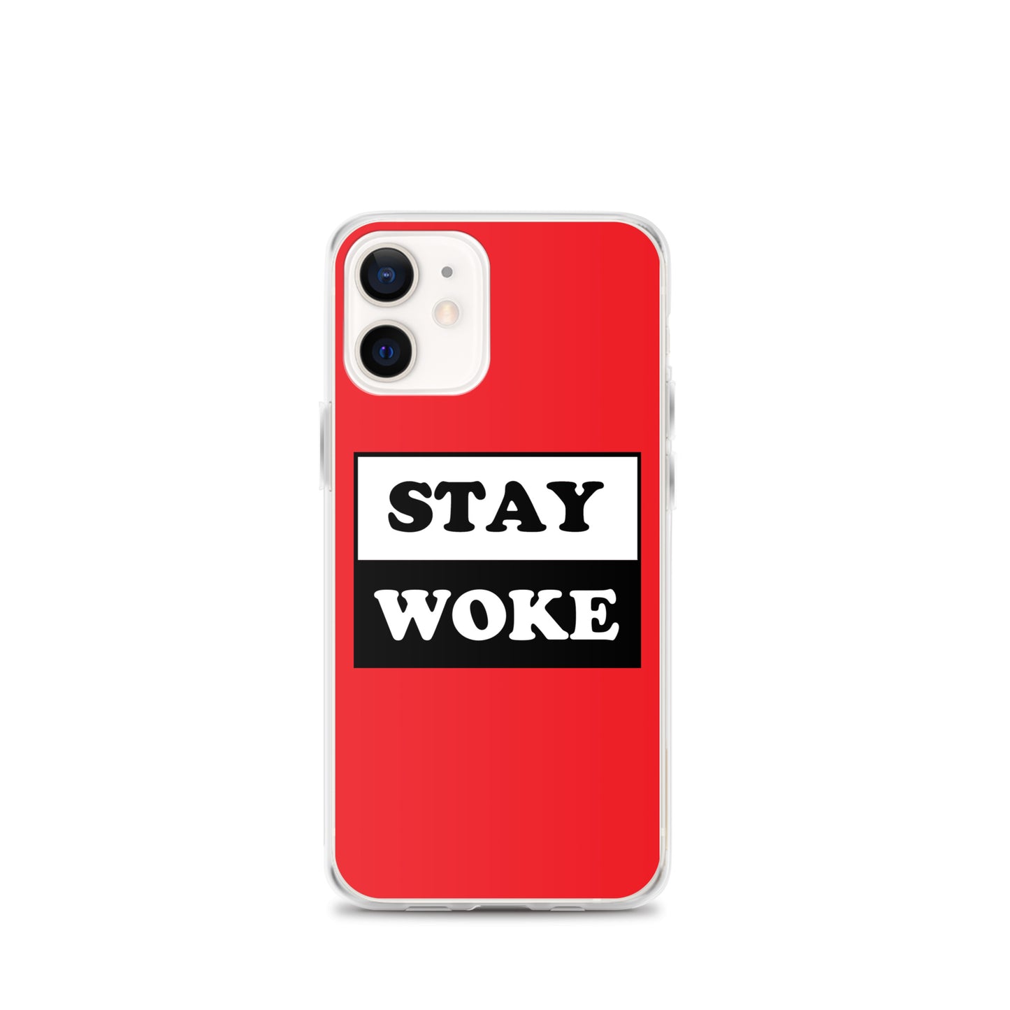 Stay Woke Apple iPhone Cell Phone Case iPhone 12 mini clear-case-for-iphone-iphone-12-mini-case-on-phone-641260b8c5e68