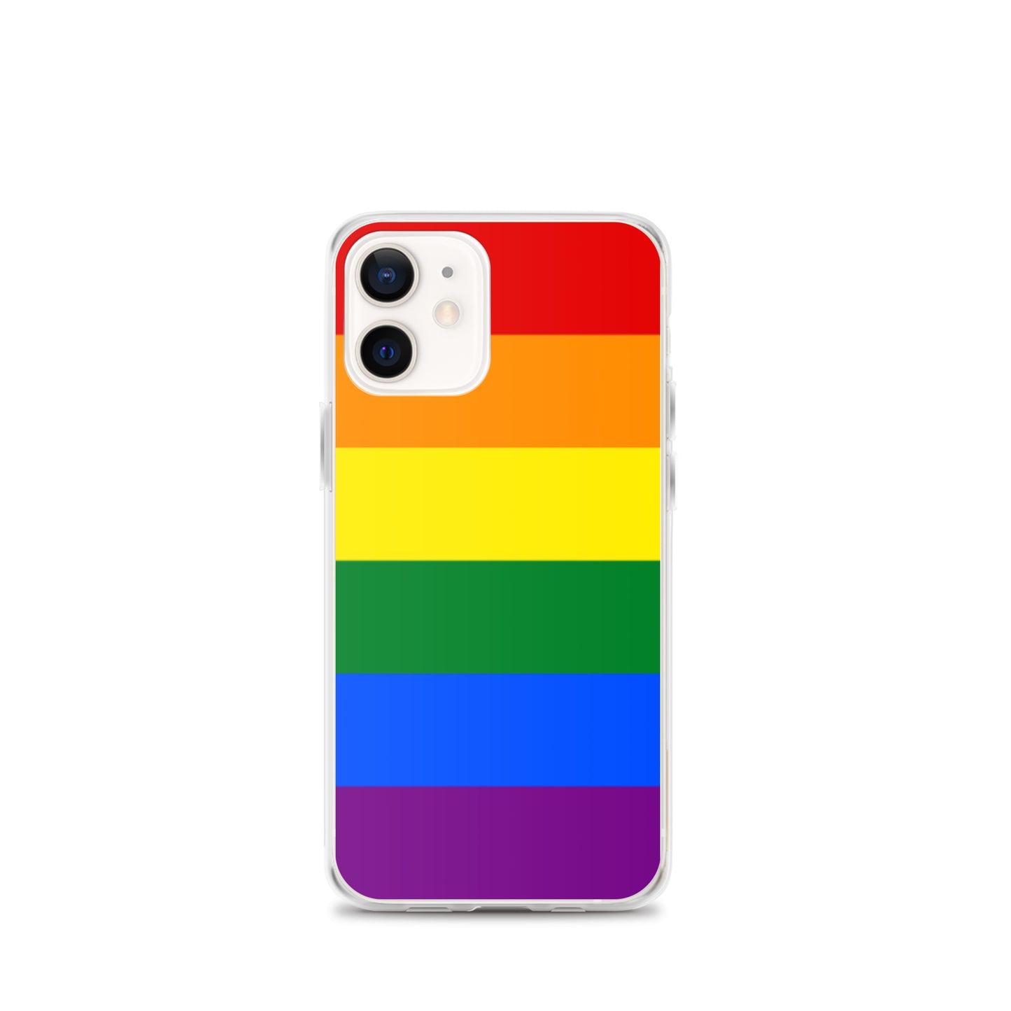 LGBTQ Pride Flag Apple iPhone Case iPhone 12 mini Pride clear-case-for-iphone-iphone-12-mini-case-on-phone-643eab0574a7b