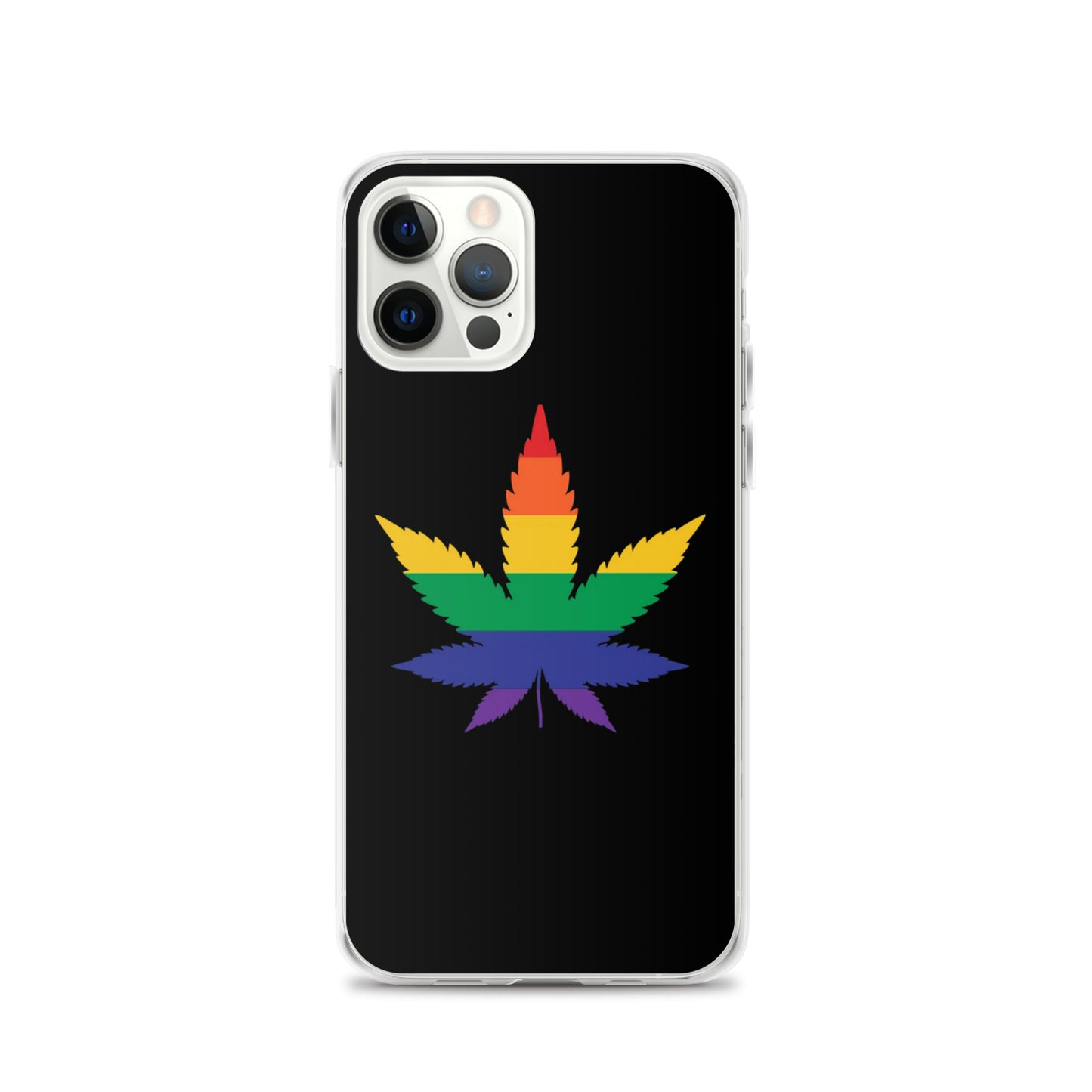 LGBTQ Pride Apple iPhone Case - Weed iPhone 12 Pro Pride clear-case-for-iphone-iphone-12-pro-case-on-phone-6412667f7d530