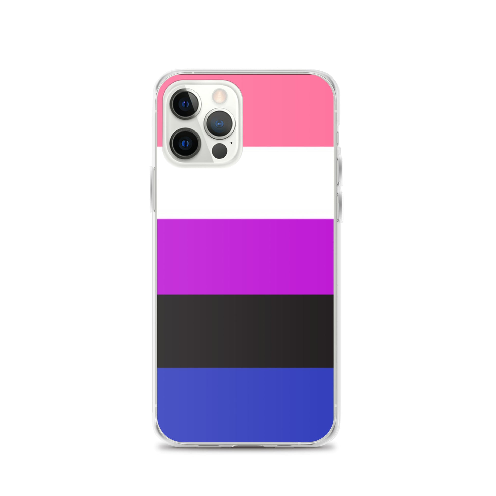 Genderfluid Pride Apple iPhone Cell Phone Case Genderfluid clear-case-for-iphone-iphone-12-pro-case-on-phone-642f58ba5f630