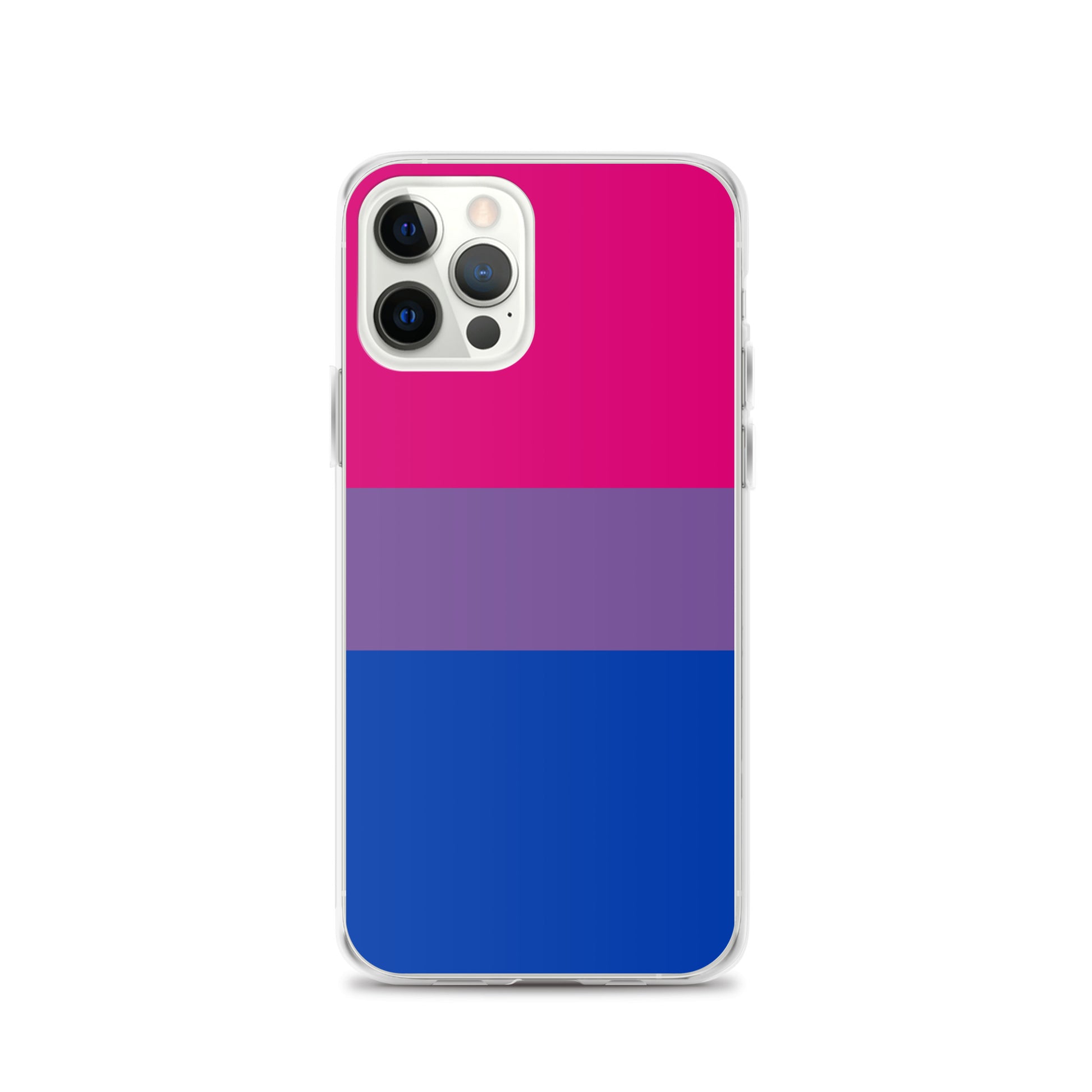 Bisexual Bi Pride Apple iPhone Cell Phone Case clear-case-for-iphone-iphone-12-pro-case-on-phone-642f59445f9f8