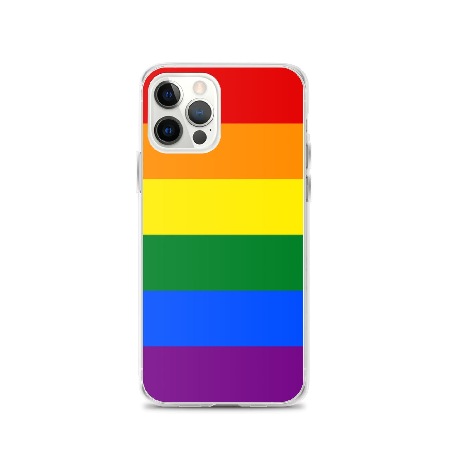 LGBTQ Pride Flag Apple iPhone Case iPhone 12 Pro Pride clear-case-for-iphone-iphone-12-pro-case-on-phone-643eab0574ae0