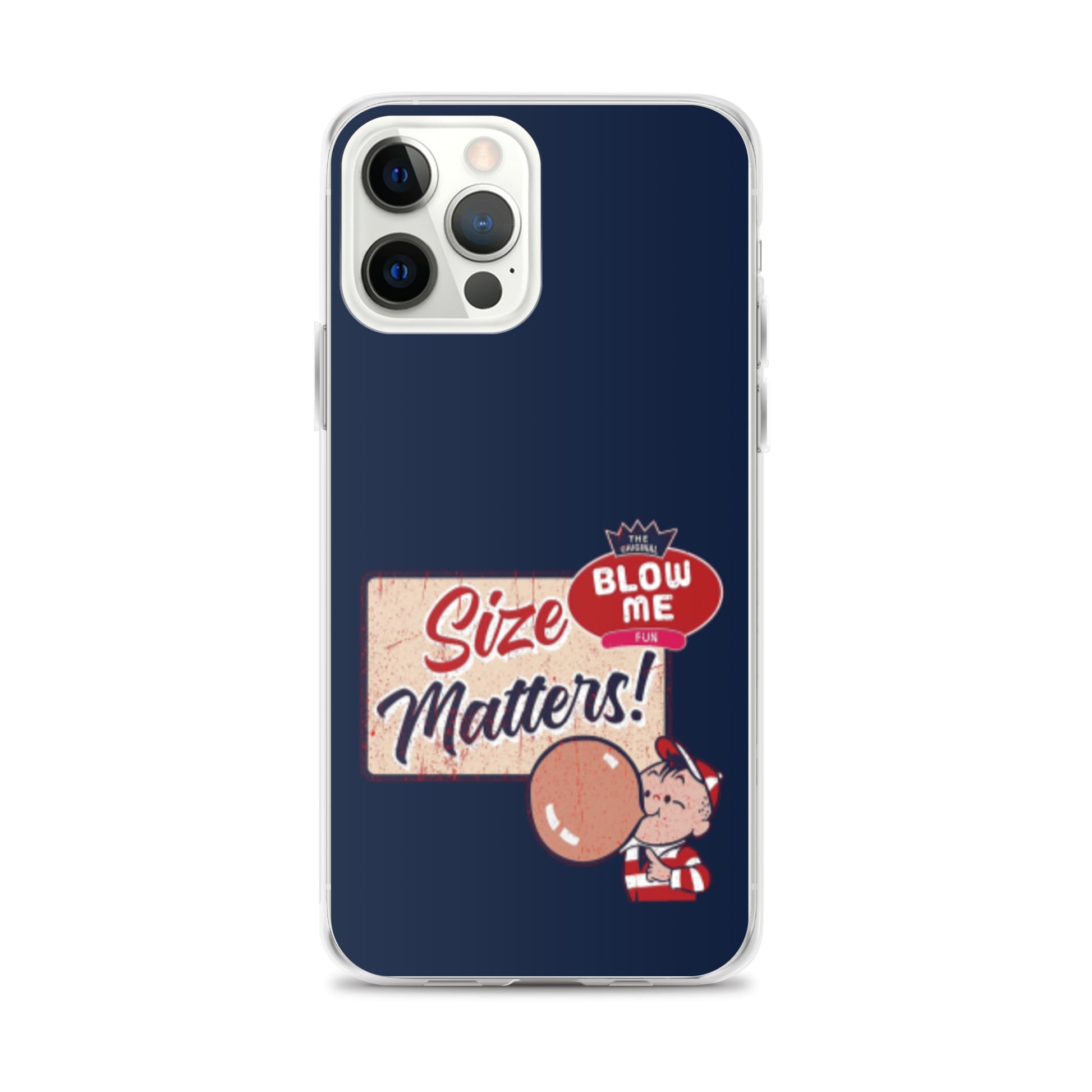 Size Matters Apple iPhone Cell Phone Case iPhone 12 Pro Max clear-case-for-iphone-iphone-12-pro-max-case-on-phone-64125d24cd360