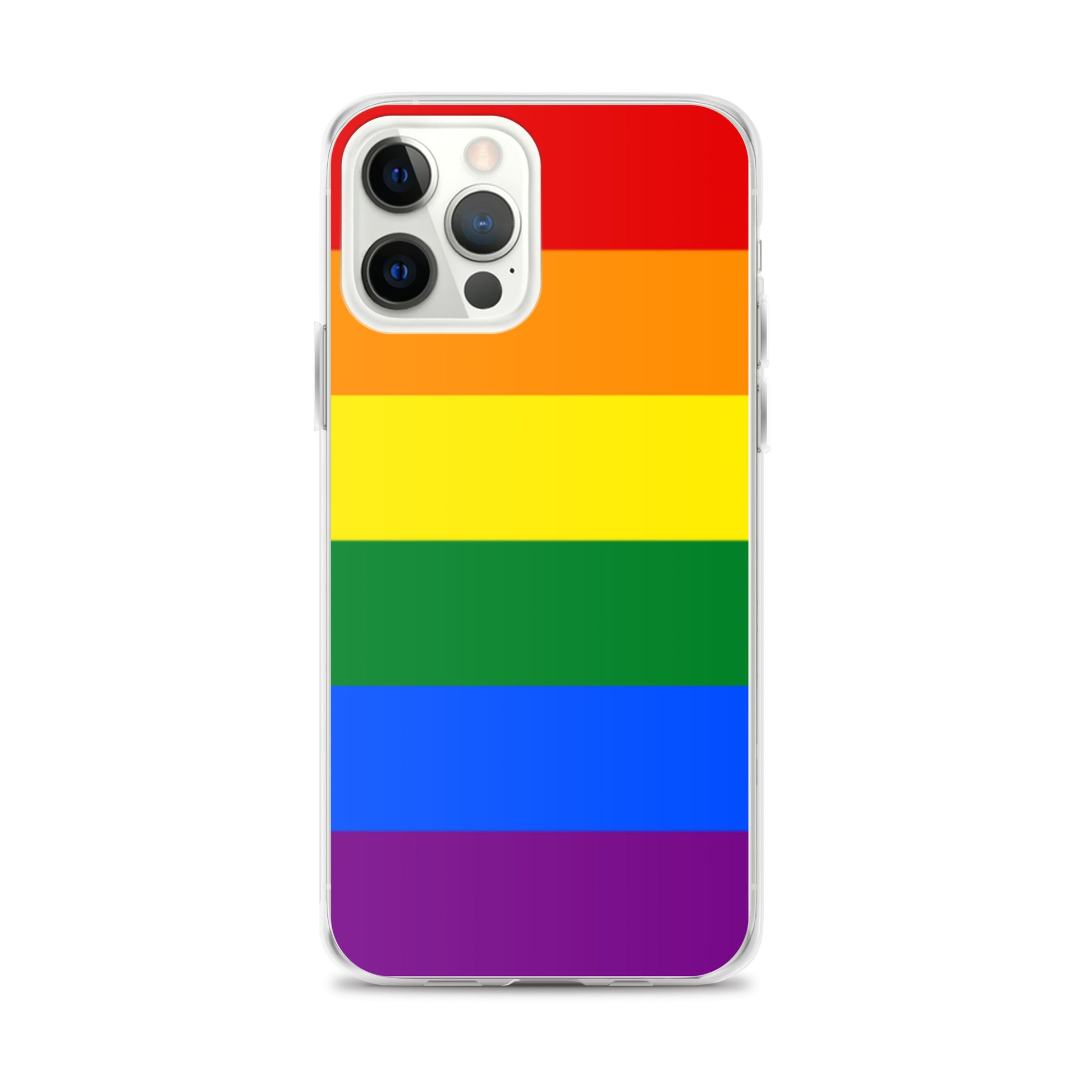 LGBTQ Pride Flag Apple iPhone Case iPhone 12 Pro Max Pride clear-case-for-iphone-iphone-12-pro-max-case-on-phone-643eab0574b45