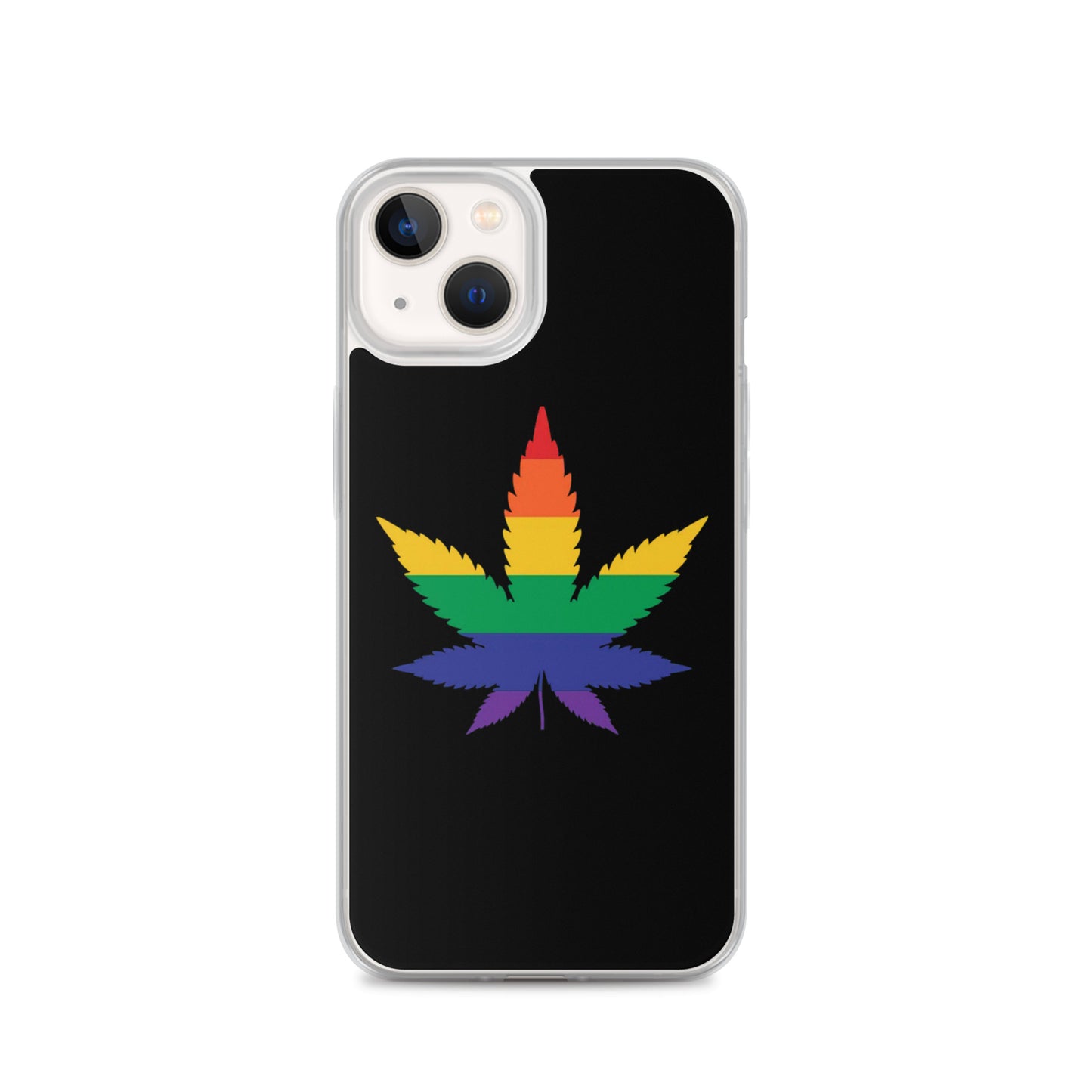 LGBTQ Pride Apple iPhone Case - Weed iPhone 13 Pride clear-case-for-iphone-iphone-13-case-on-phone-6412667f7e068