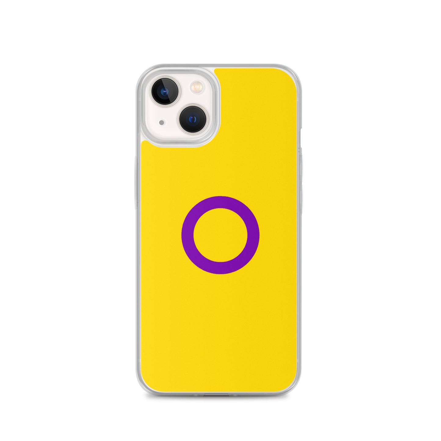 Intersex Pride Flag Apple iPhone Cell Phone Case Intersex clear-case-for-iphone-iphone-13-case-on-phone-642f560aa6b18