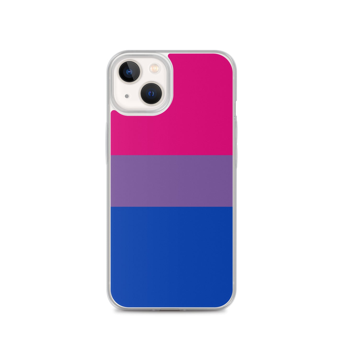 Bisexual Bi Pride Apple iPhone Cell Phone Case clear-case-for-iphone-iphone-13-case-on-phone-642f59445fc0e