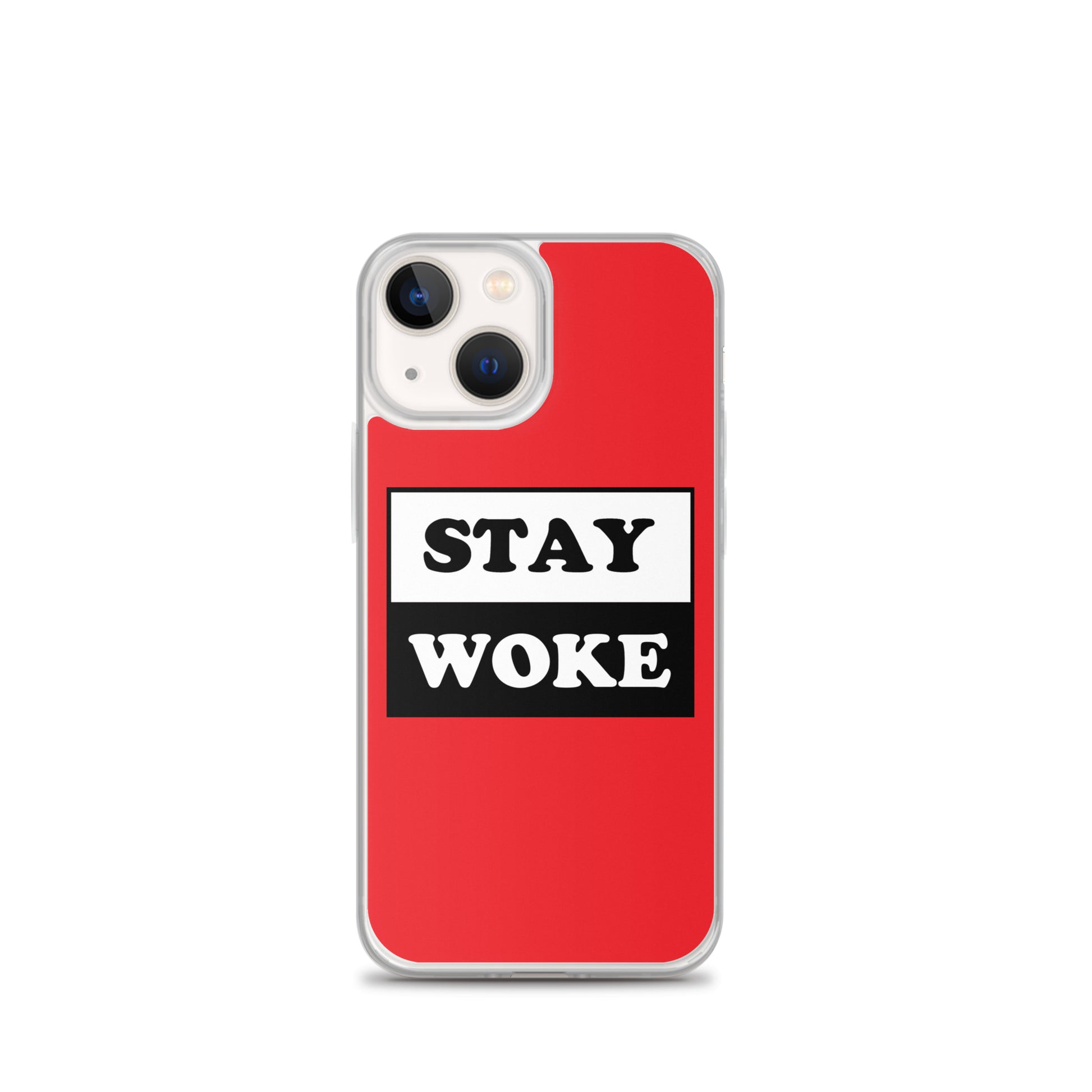 Stay Woke Apple iPhone Cell Phone Case iPhone 13 mini clear-case-for-iphone-iphone-13-mini-case-on-phone-641260b8c647d