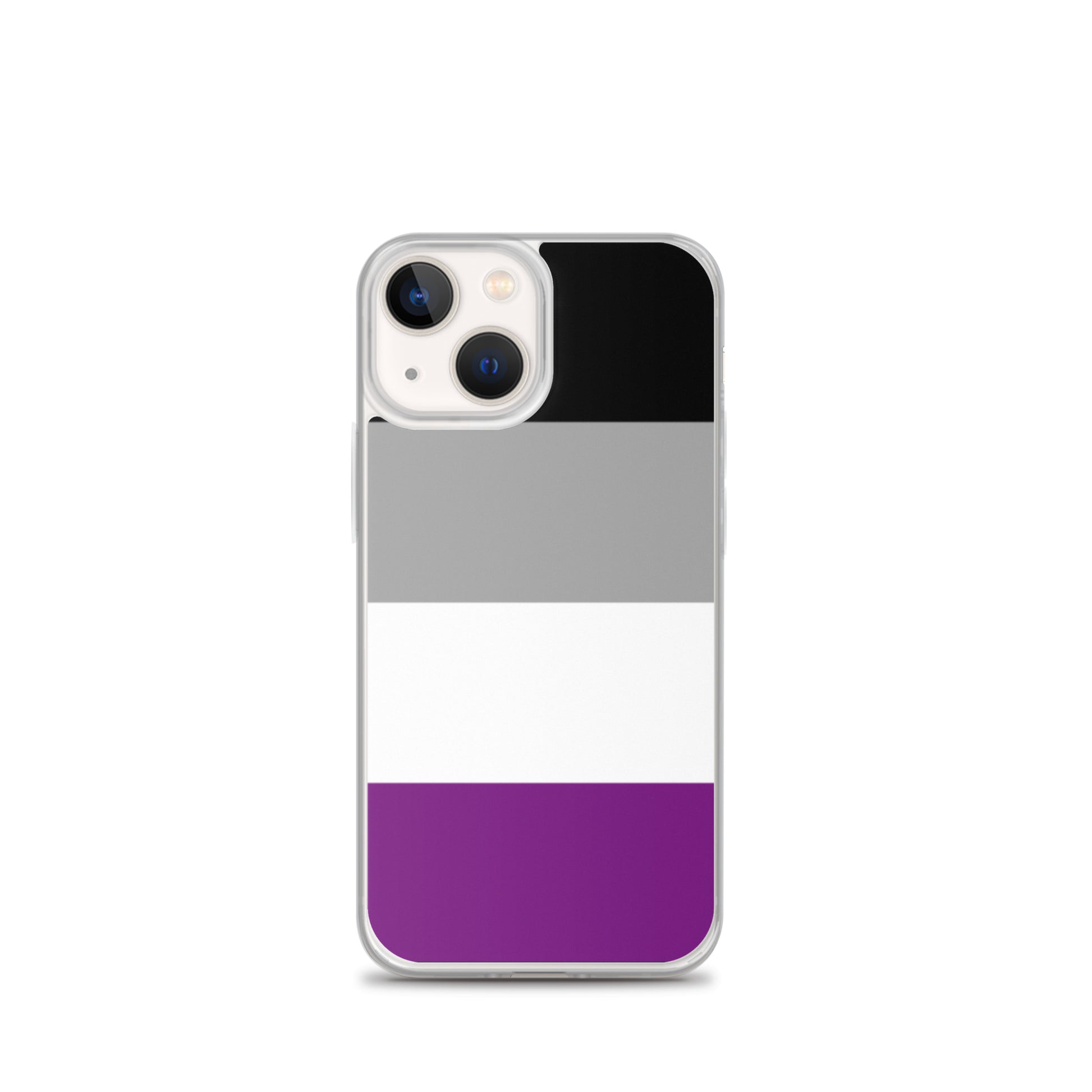 Asexual Ace Pride Apple iPhone Cell Phone Case iPhone 13 mini Asexual clear-case-for-iphone-iphone-13-mini-case-on-phone-642f591d15d3b