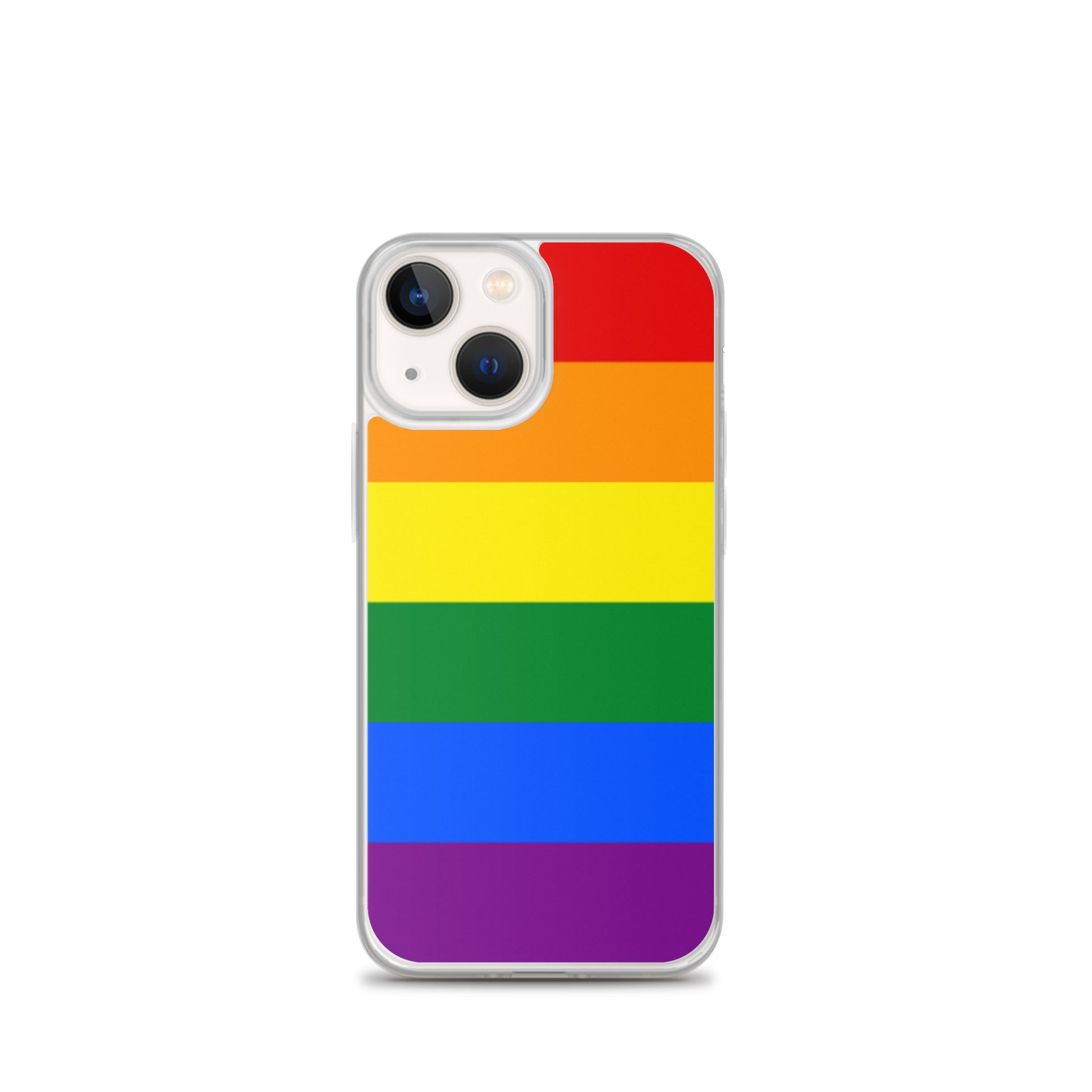 LGBTQ Pride Flag Apple iPhone Case iPhone 13 Pride clear-case-for-iphone-iphone-13-mini-case-on-phone-643eab0574d71