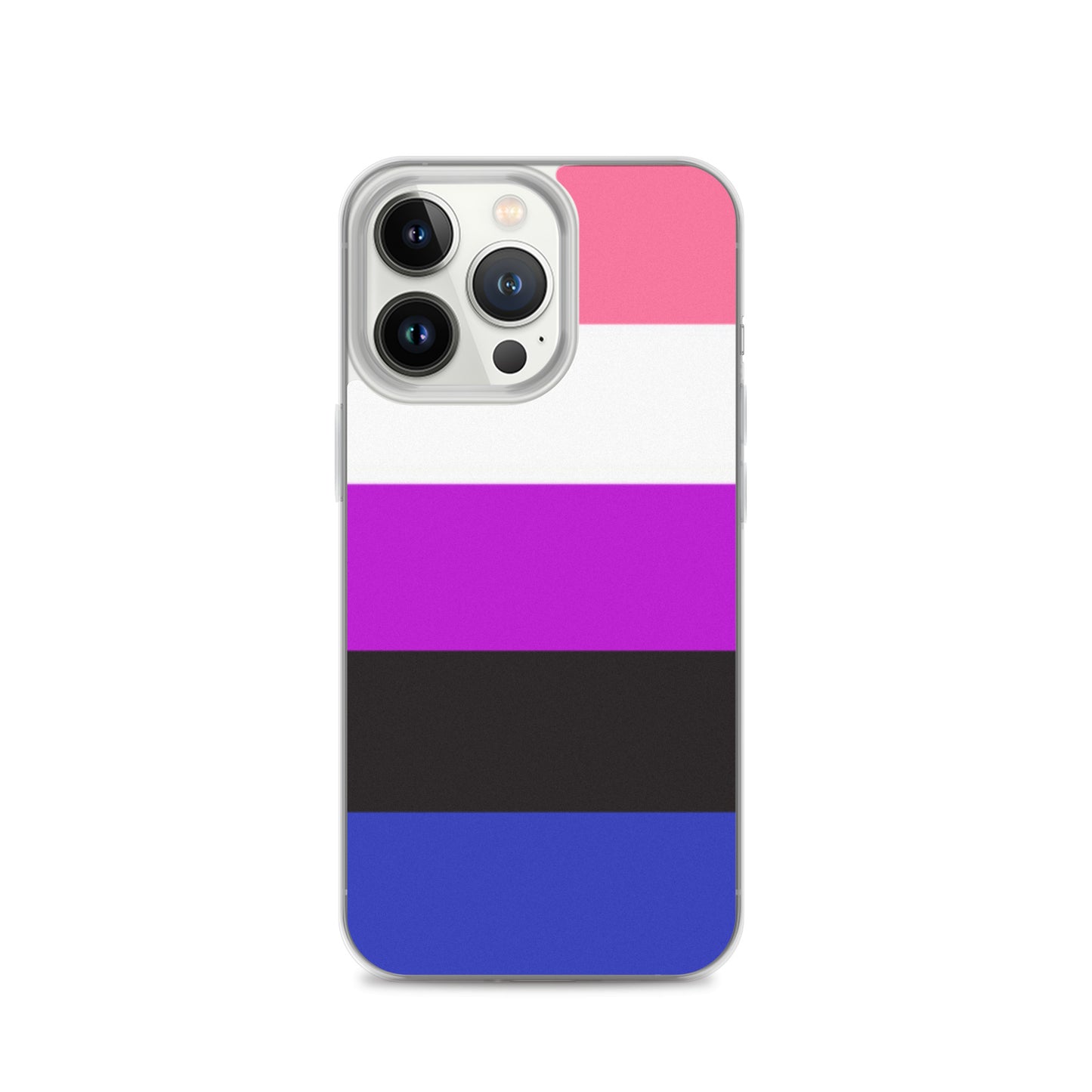 Genderfluid Pride Apple iPhone Cell Phone Case iPhone 13 mini Genderfluid clear-case-for-iphone-iphone-13-pro-case-on-phone-642f58ba5f800