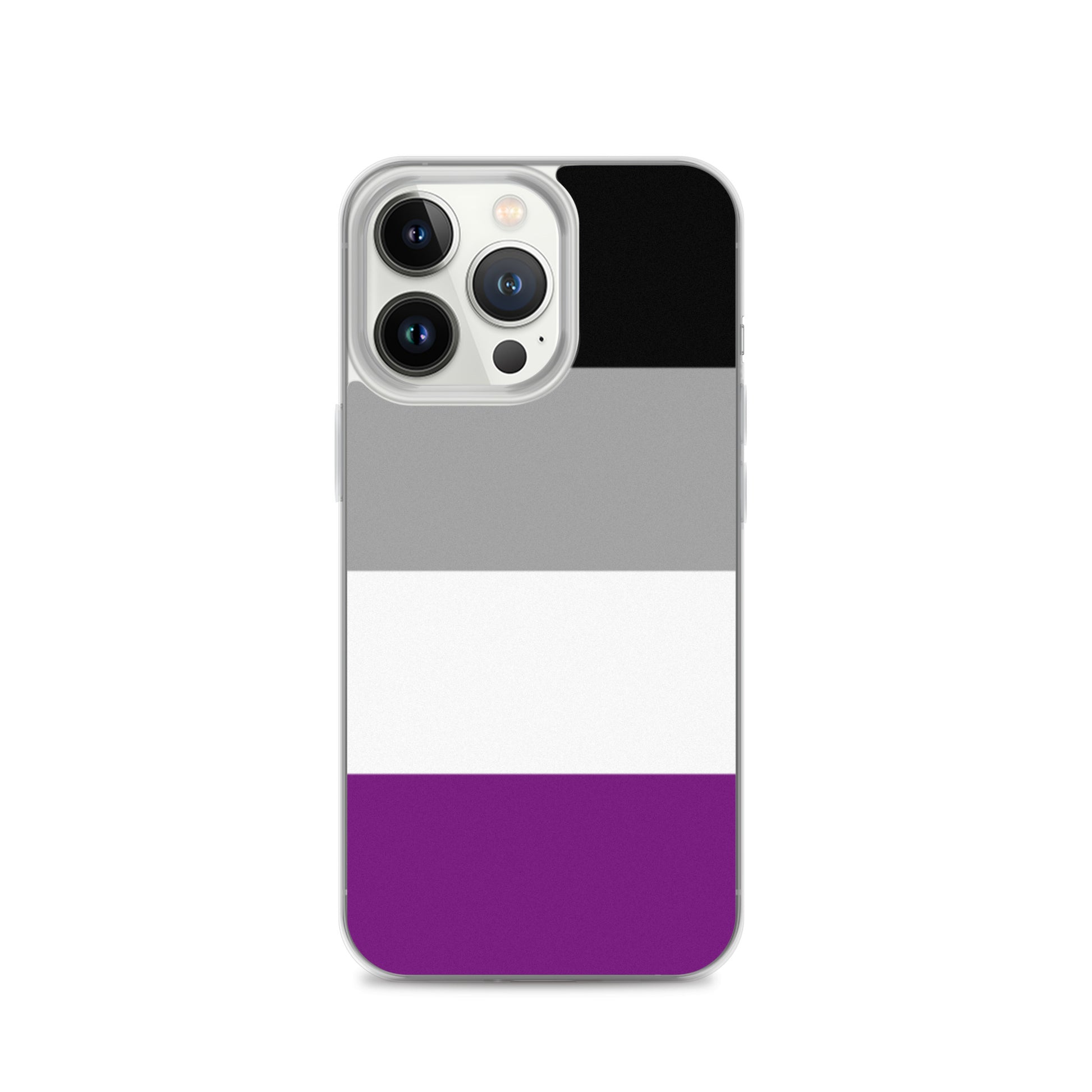 Asexual Ace Pride Apple iPhone Cell Phone Case clear-case-for-iphone-iphone-13-pro-case-on-phone-642f591d15e02