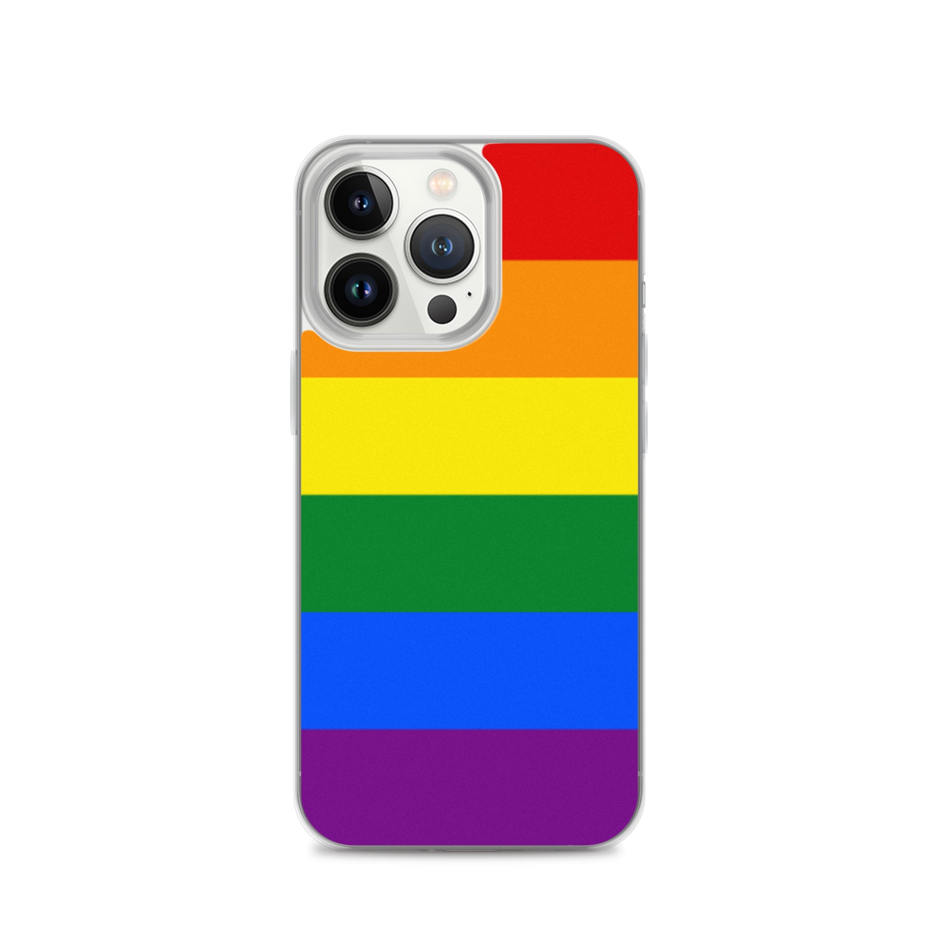 LGBTQ Pride Flag Apple iPhone Case Pride clear-case-for-iphone-iphone-13-pro-case-on-phone-643eab0574e38