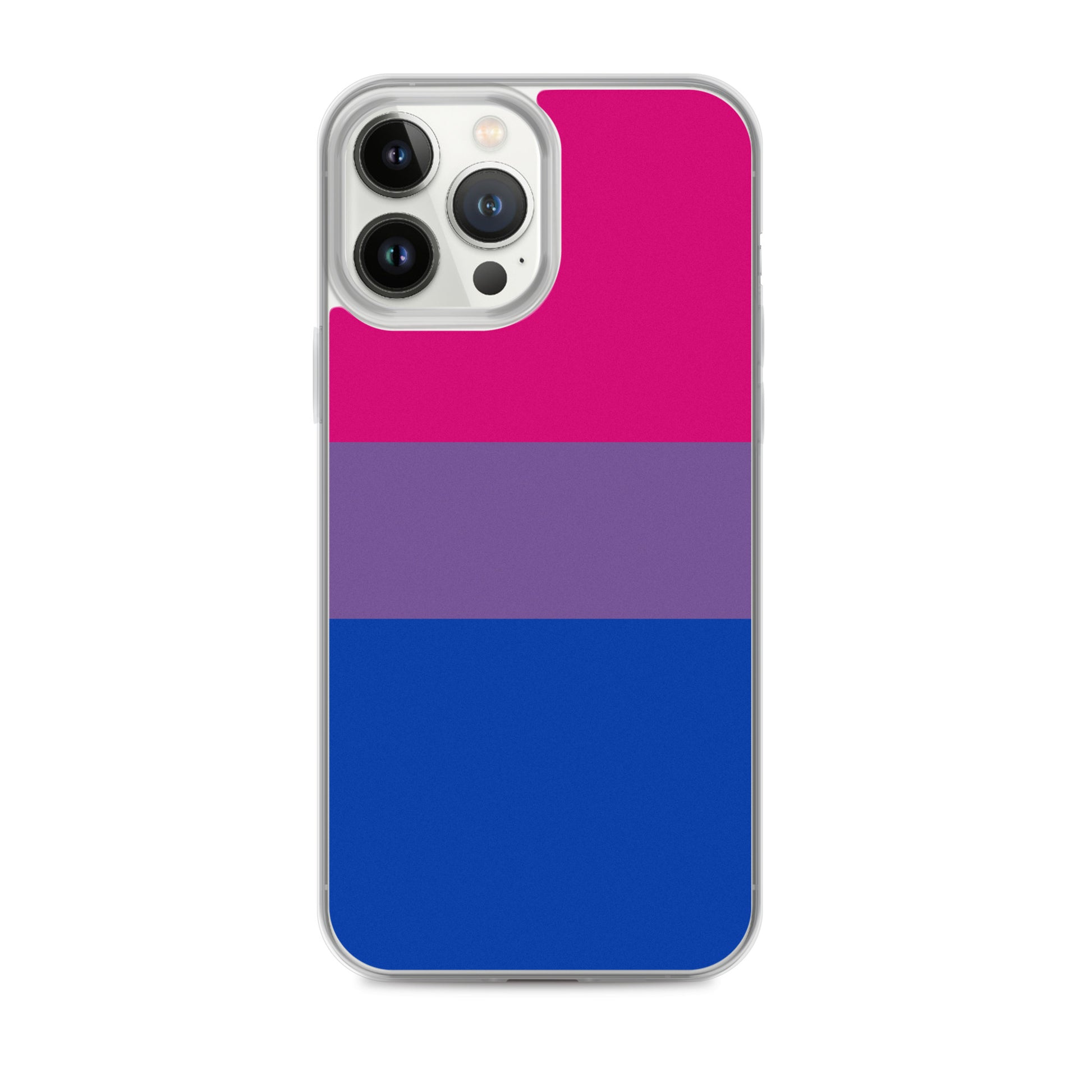 Bisexual Bi Pride Apple iPhone Cell Phone Case Bisexual clear-case-for-iphone-iphone-13-pro-max-case-on-phone-642f59445fba3