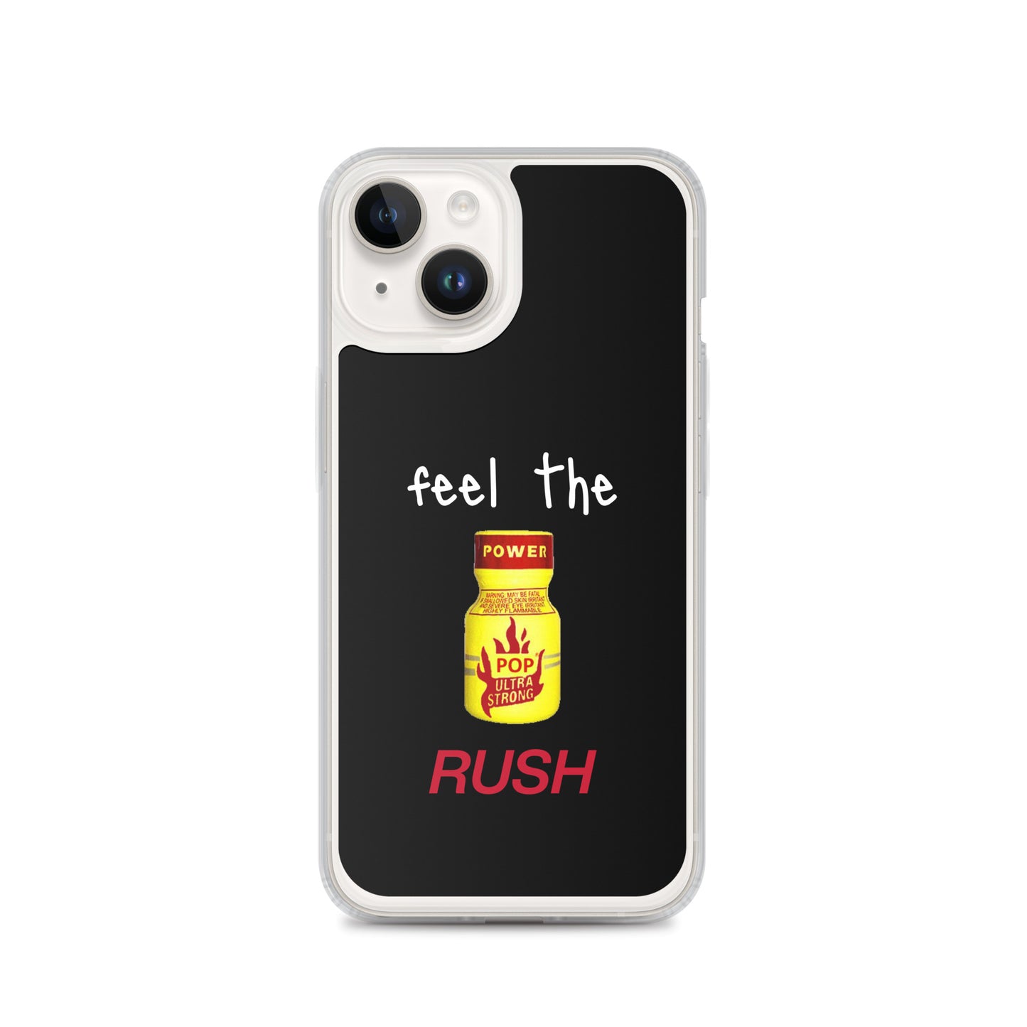 Feel The Rush Apple iPhone Cell Phone Case iPhone 14 clear-case-for-iphone-iphone-14-case-on-phone-64127761a5b6b