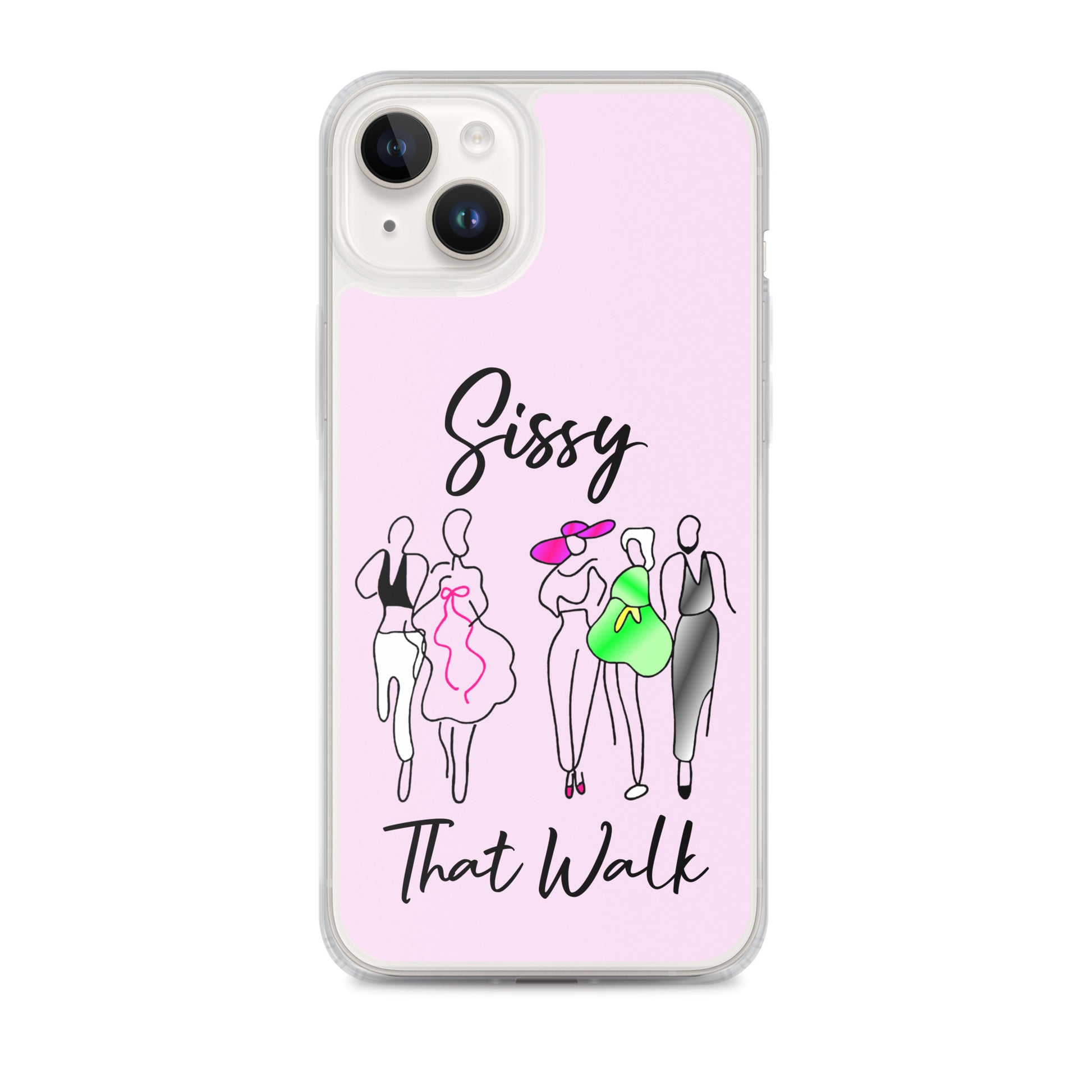 Sissy That Walk Apple iPhone Cell Phone Case iPhone 14 Plus clear-case-for-iphone-iphone-14-plus-case-on-phone-6412734e15054