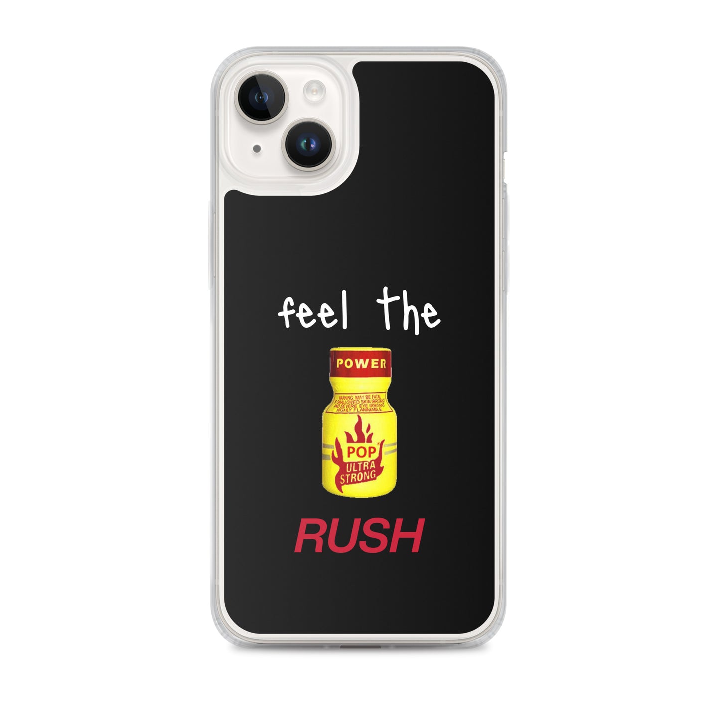 Feel The Rush Apple iPhone Cell Phone Case iPhone 14 Plus clear-case-for-iphone-iphone-14-plus-case-on-phone-64127761a61d8