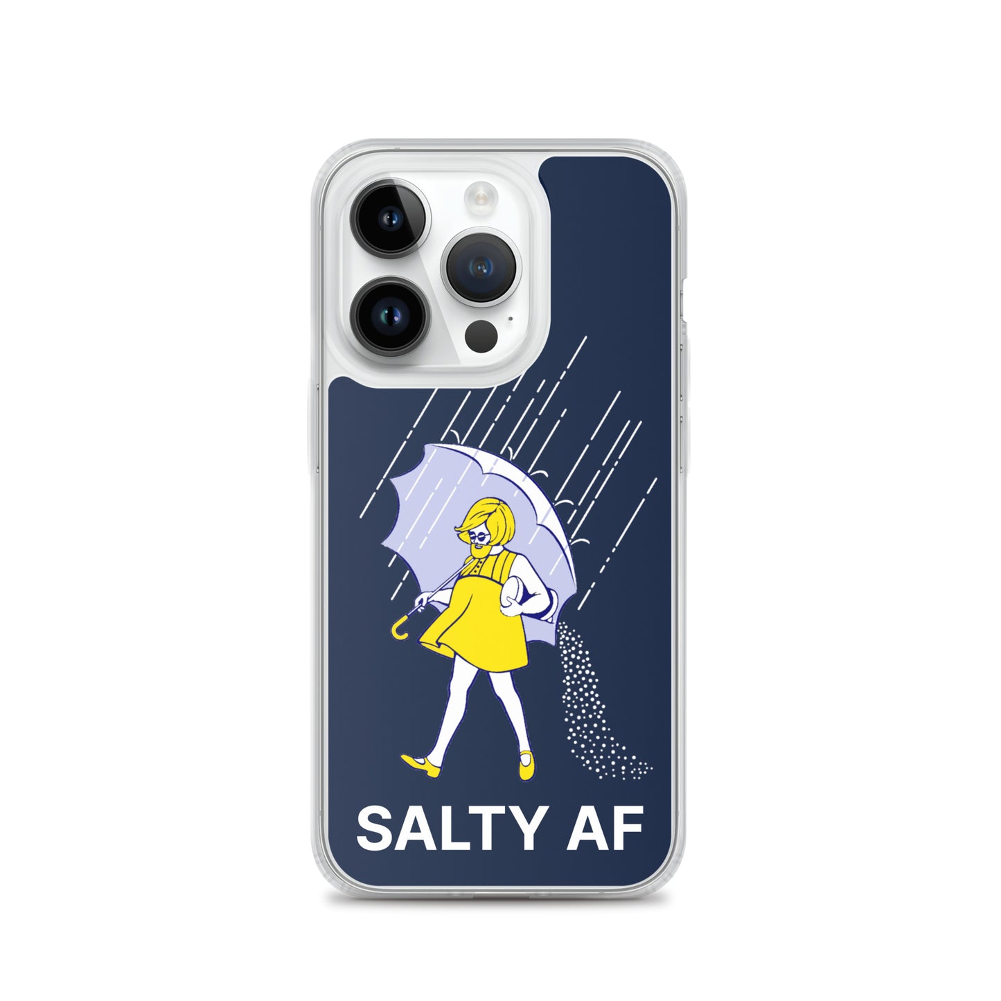 Salty AF Apple iPhone Cell Phone Case clear-case-for-iphone-iphone-14-pro-case-on-phone-64125c383b42f