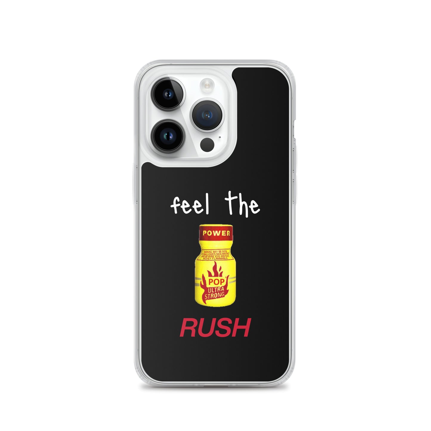 Feel The Rush Apple iPhone Cell Phone Case iPhone 14 Pro clear-case-for-iphone-iphone-14-pro-case-on-phone-64127761a62ea