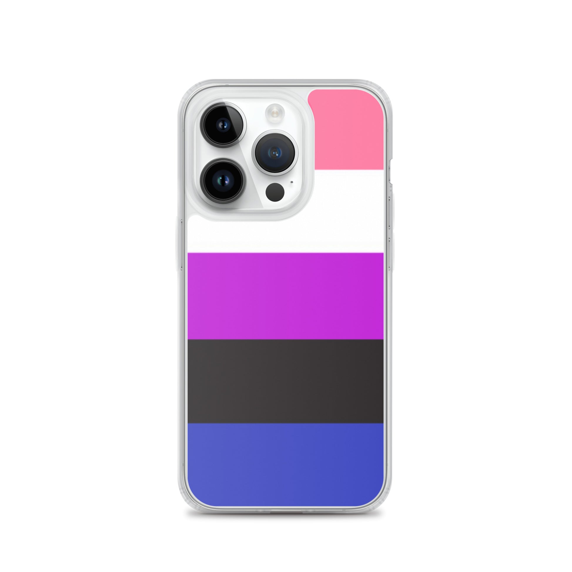 Genderfluid Pride Apple iPhone Cell Phone Case clear-case-for-iphone-iphone-14-pro-case-on-phone-642f58ba5f6d3