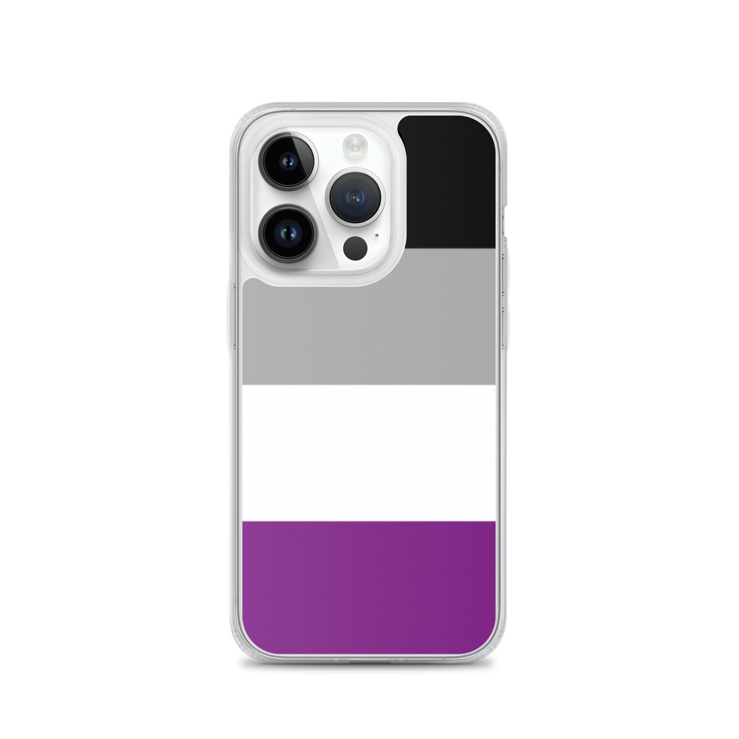 Asexual Ace Pride Apple iPhone Cell Phone Case clear-case-for-iphone-iphone-14-pro-case-on-phone-642f591d15bd8