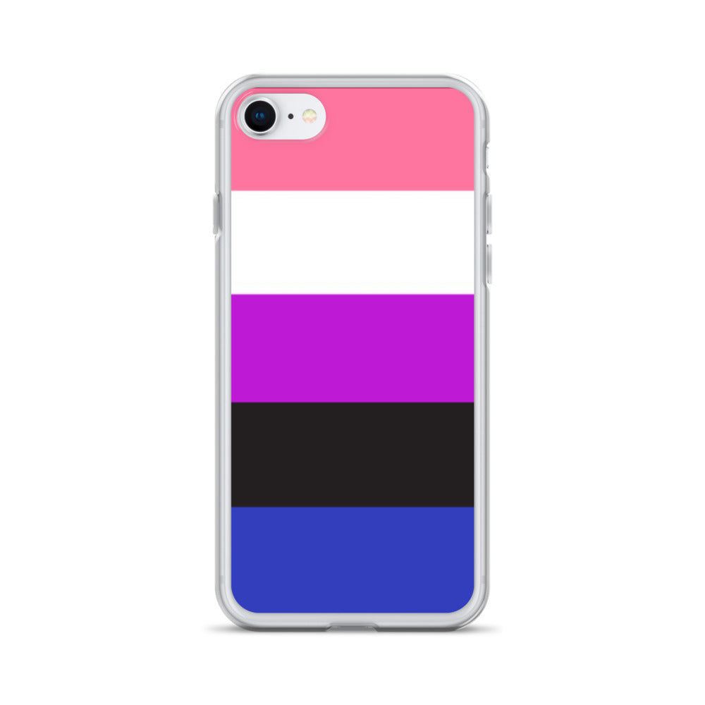 Genderfluid Pride Apple iPhone Cell Phone Case iPhone 7 8 Genderfluid clear-case-for-iphone-iphone-7-8-case-on-phone-642f58ba5f76b