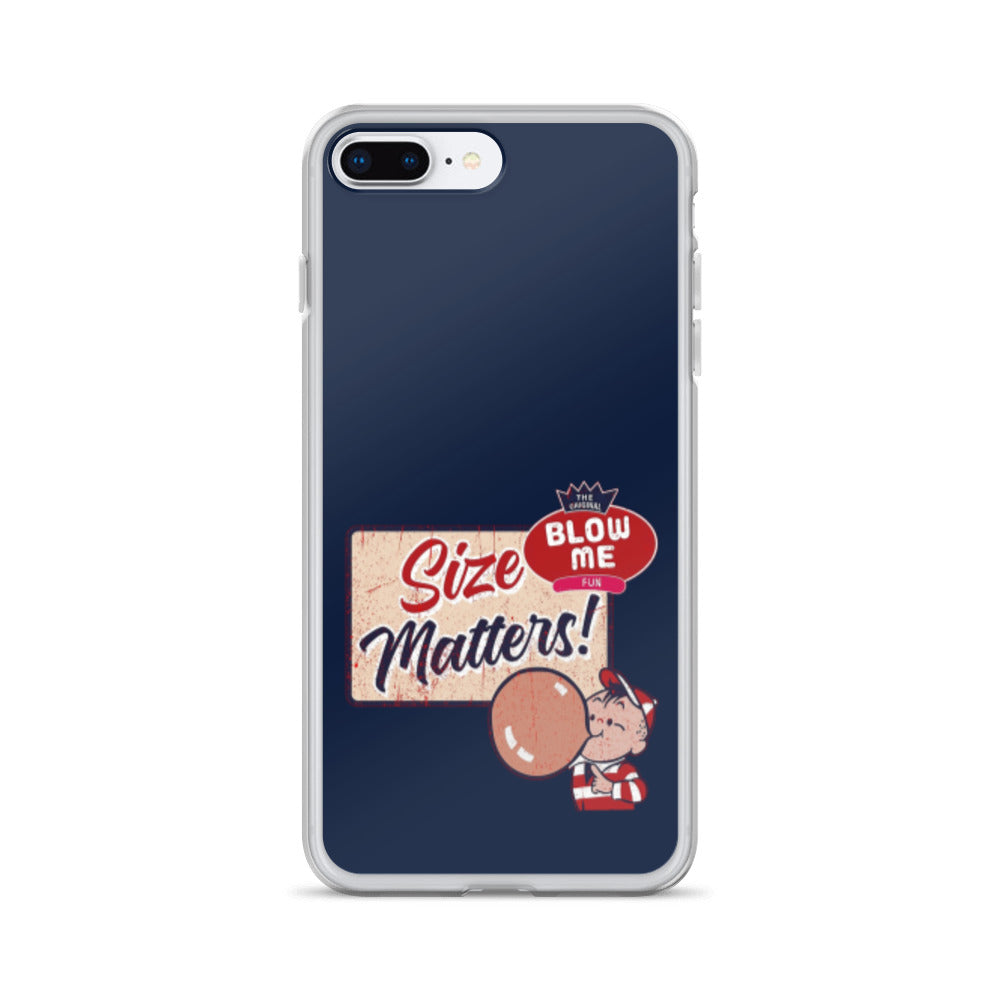 Size Matters Apple iPhone Cell Phone Case clear-case-for-iphone-iphone-7-plus-8-plus-case-on-phone-64125d24cd5f1