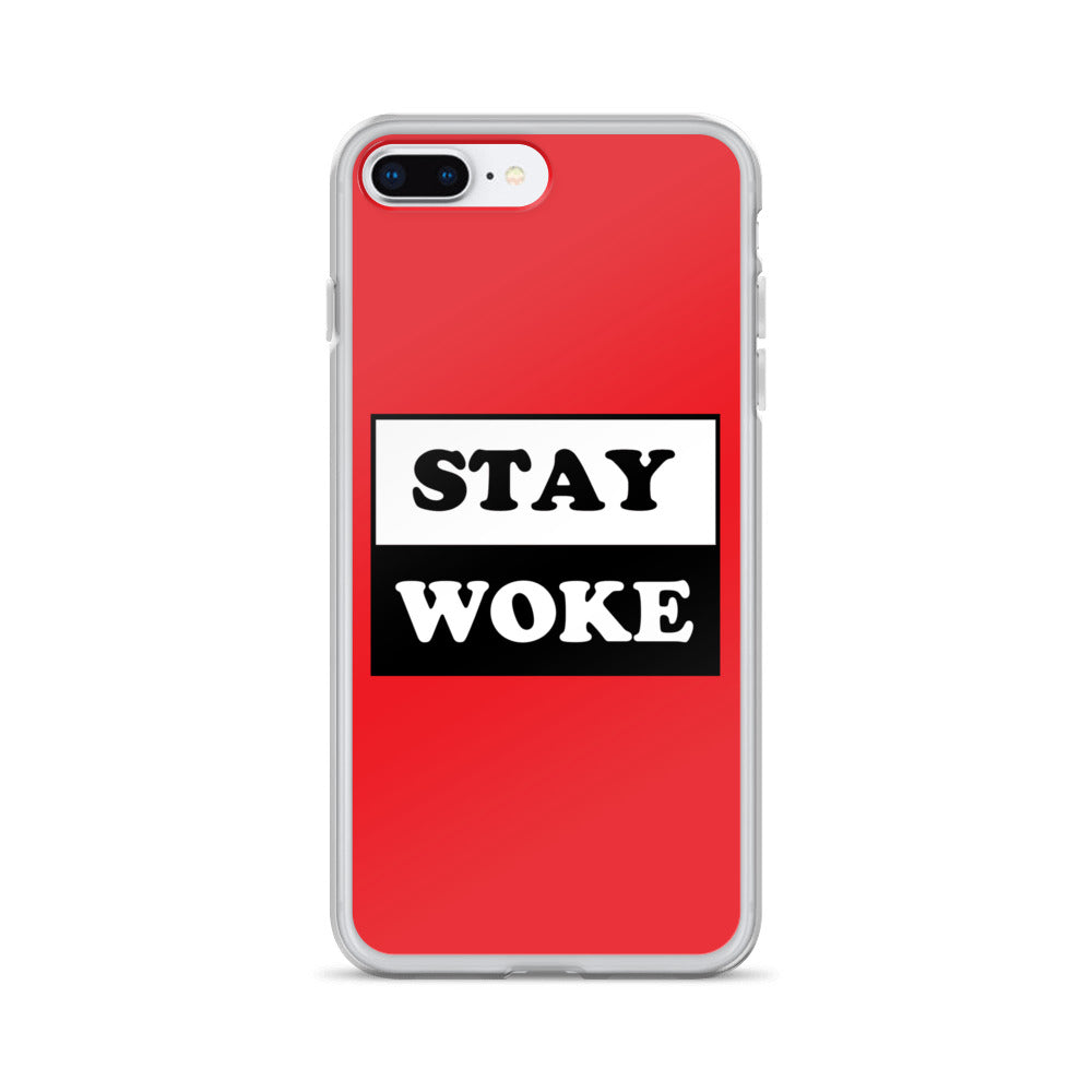 Stay Woke Apple iPhone Cell Phone Case clear-case-for-iphone-iphone-7-plus-8-plus-case-on-phone-641260b8c6305