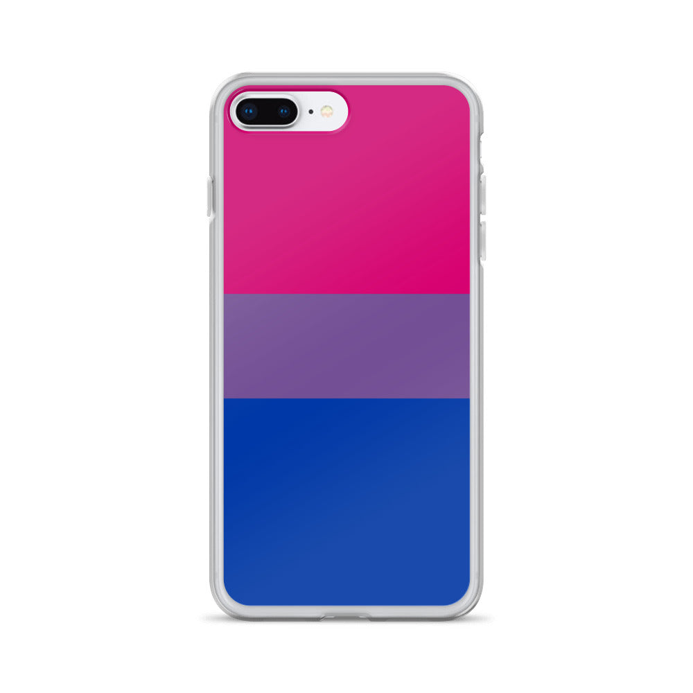 Bisexual Bi Pride Apple iPhone Cell Phone Case iPhone 7 8 Bisexual clear-case-for-iphone-iphone-7-plus-8-plus-case-on-phone-642f59445fb14