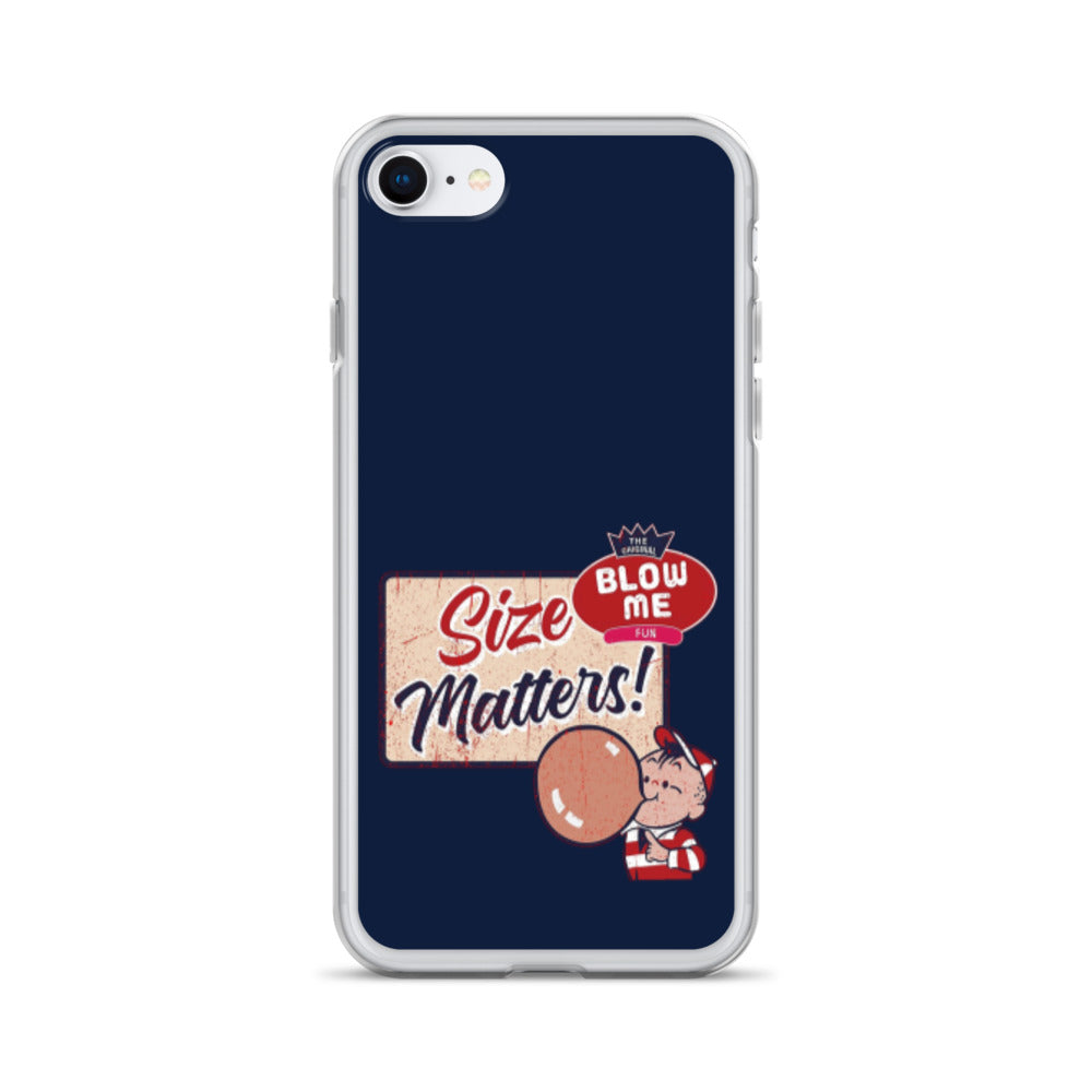 Size Matters Apple iPhone Cell Phone Case iPhone SE clear-case-for-iphone-iphone-se-case-on-phone-64125d24cd9b2