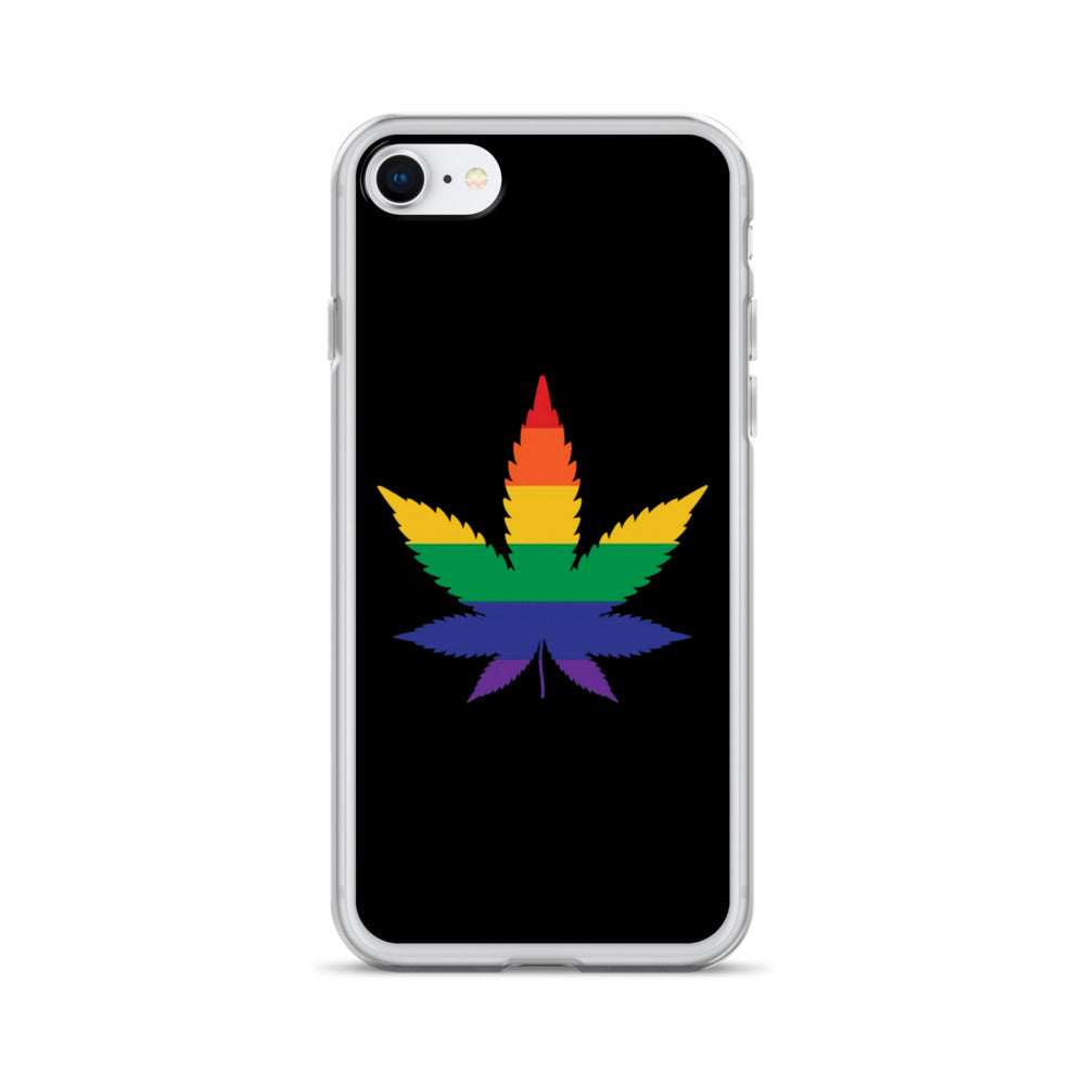 LGBTQ Pride Apple iPhone Case - Weed iPhone SE Pride clear-case-for-iphone-iphone-se-case-on-phone-6412667f7e177