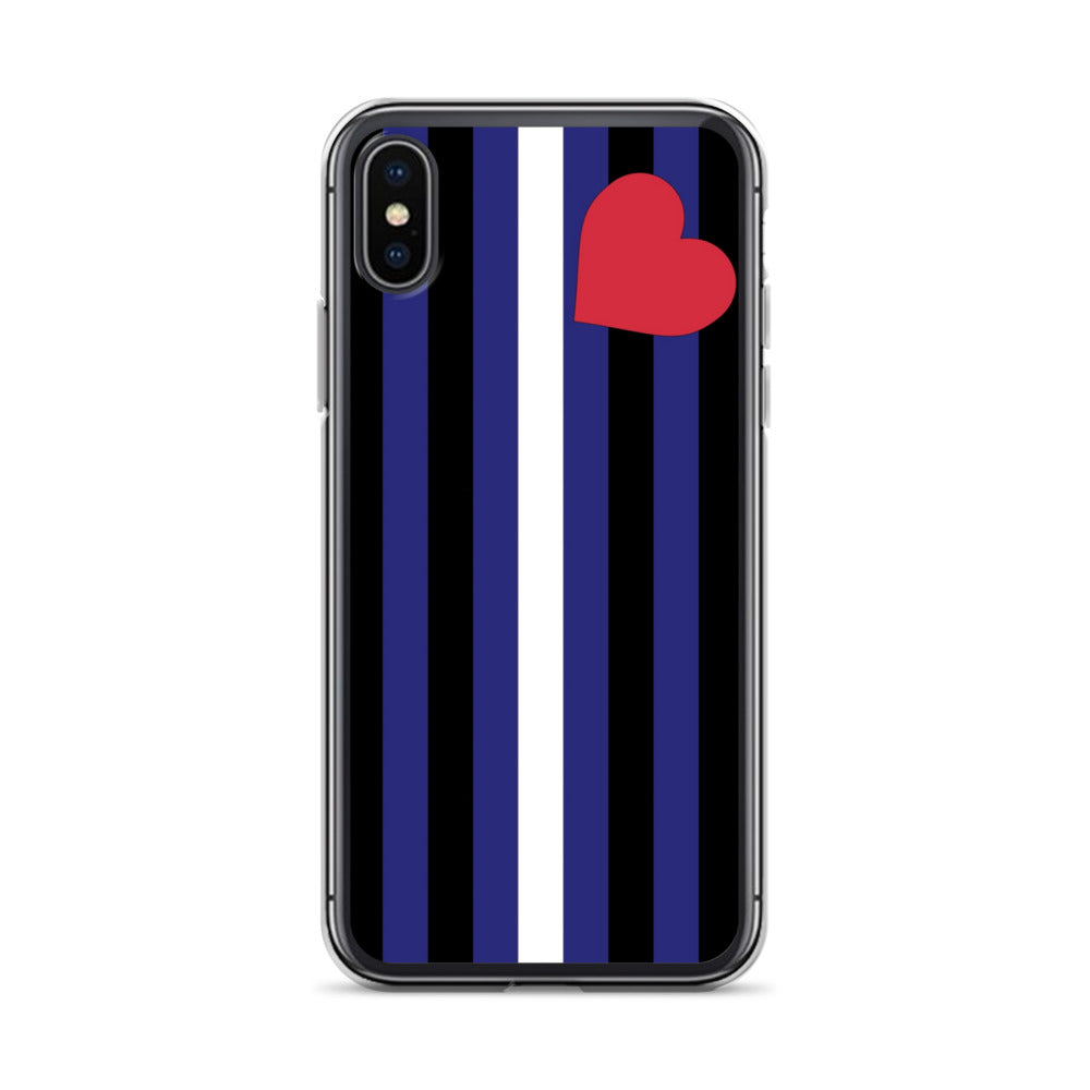 Leather Pride Flag Apple iPhone Cell Phone Case iPhone X XS clear-case-for-iphone-iphone-x-xs-case-on-phone-642f16bd6c46a