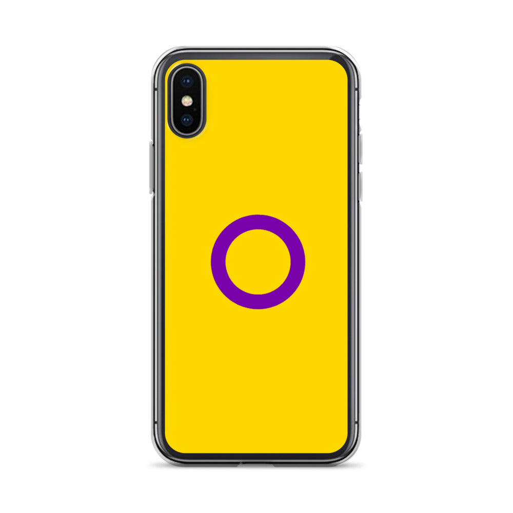 Intersex Pride Flag Apple iPhone Cell Phone Case iPhone X XS Intersex clear-case-for-iphone-iphone-x-xs-case-on-phone-642f560aa6b7c